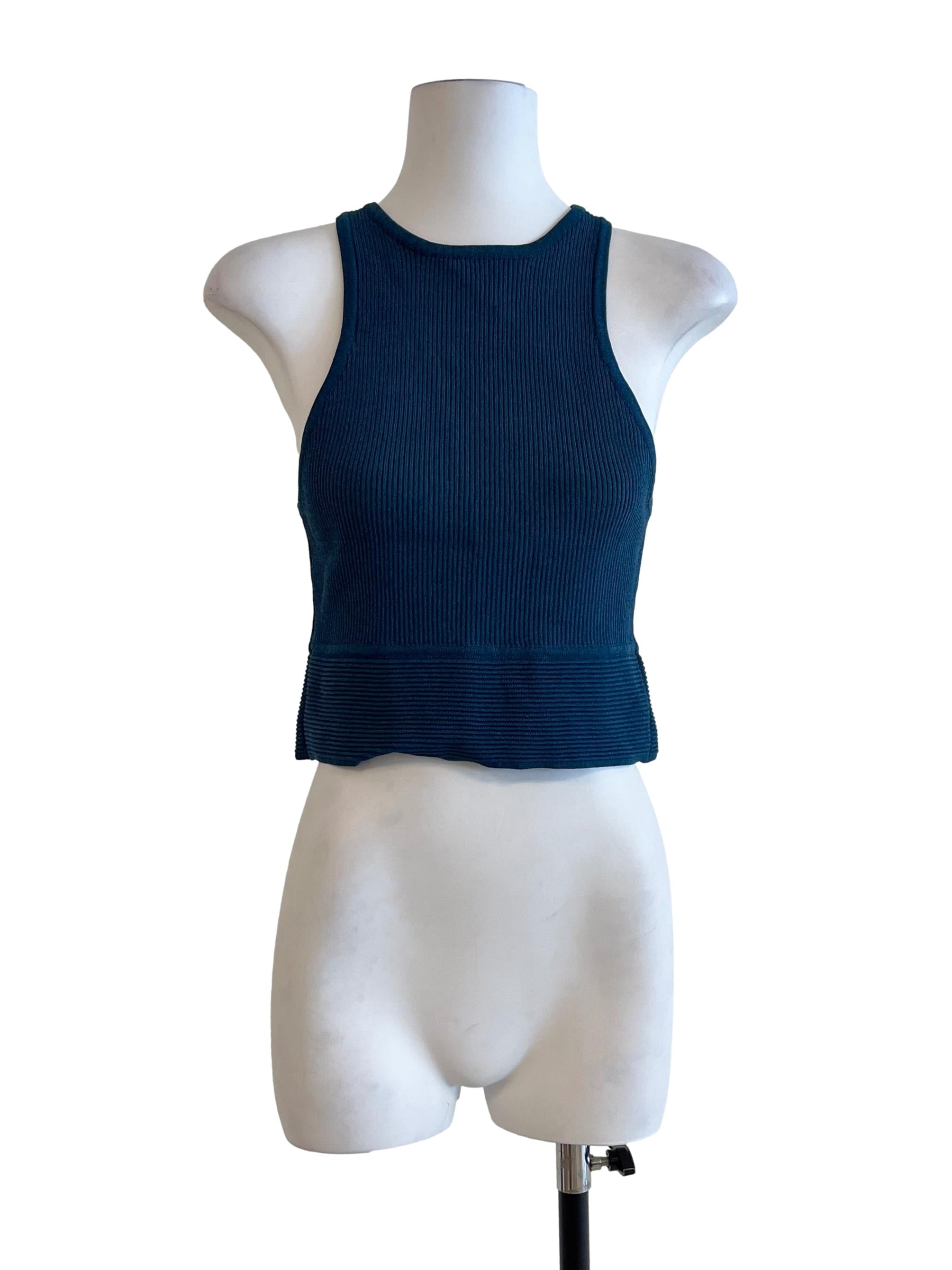 Denim Blue Sleeveless Top