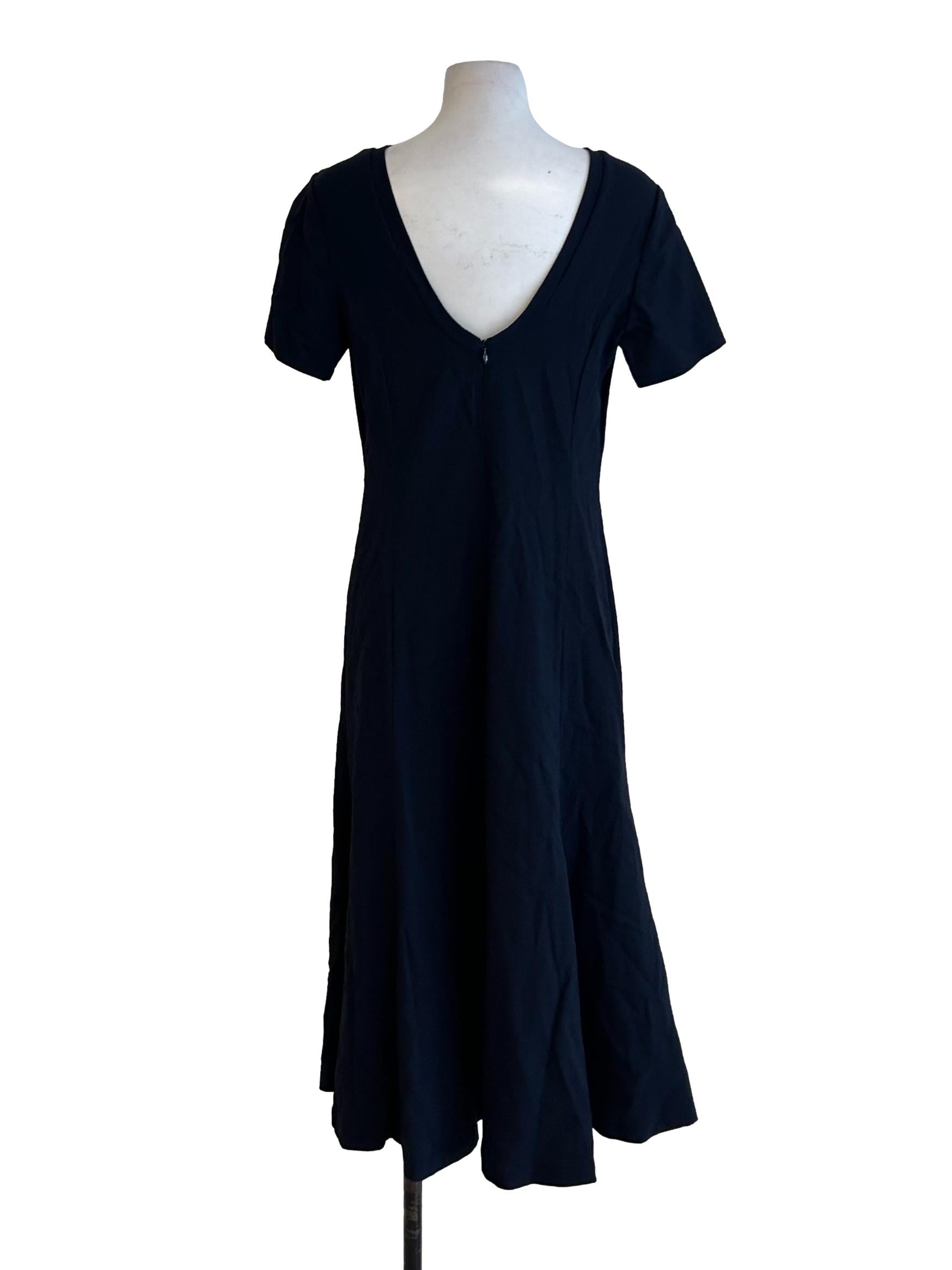 Meyrin Dress - Trumpet Dress In Navy CSN