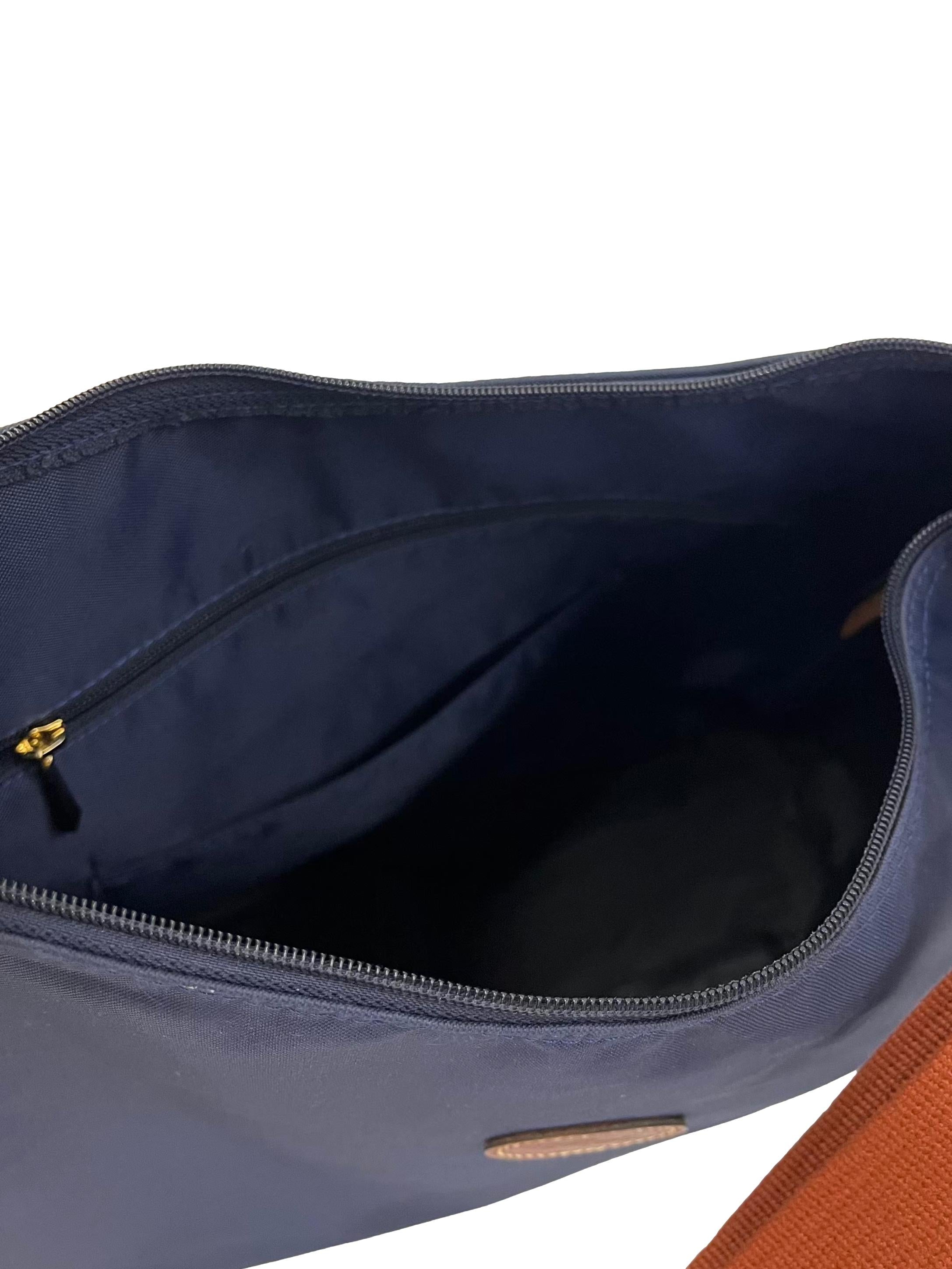 Navy Blue Le Pliage Hobo Bag