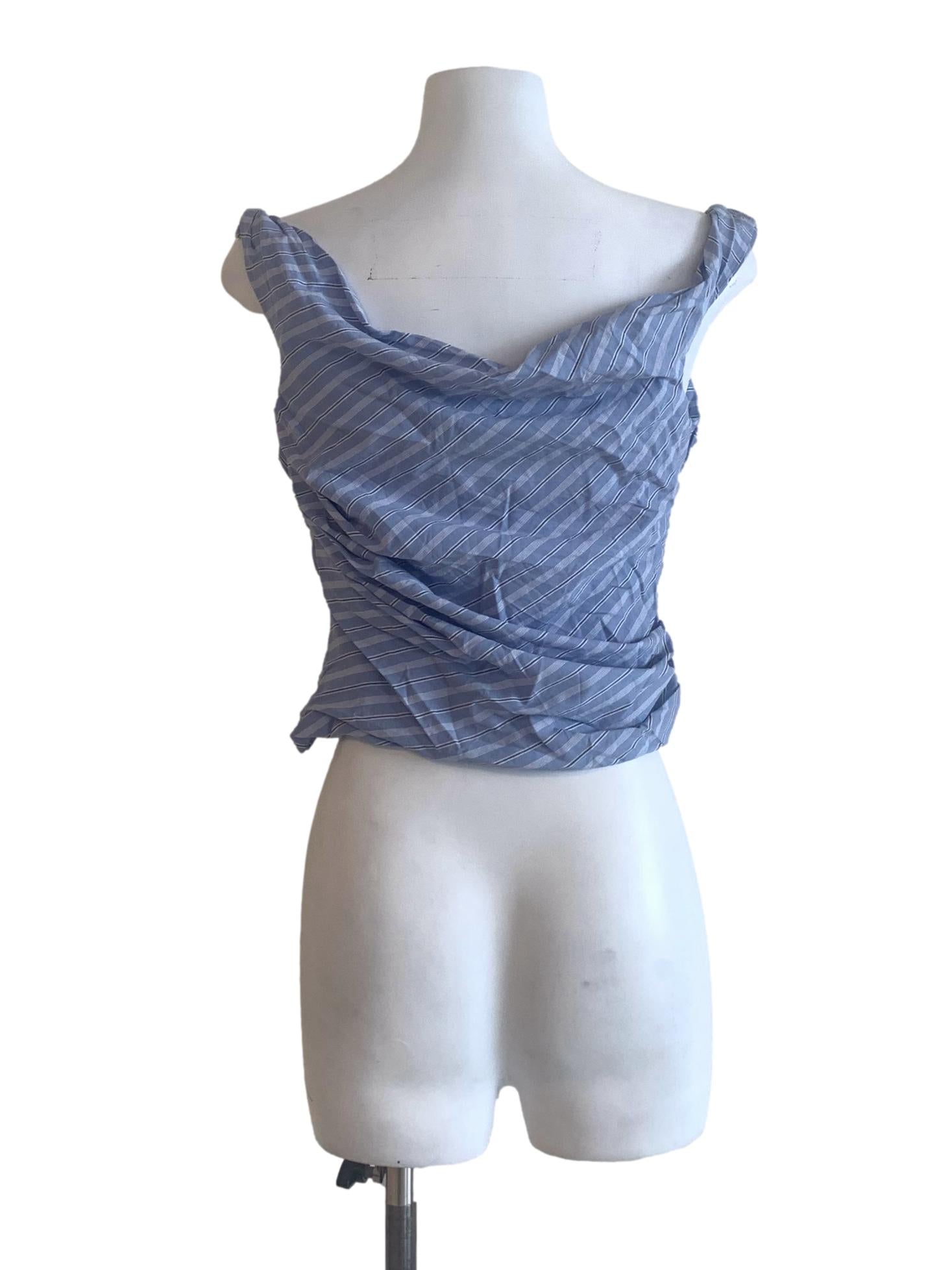 Light Blue Pattern Top