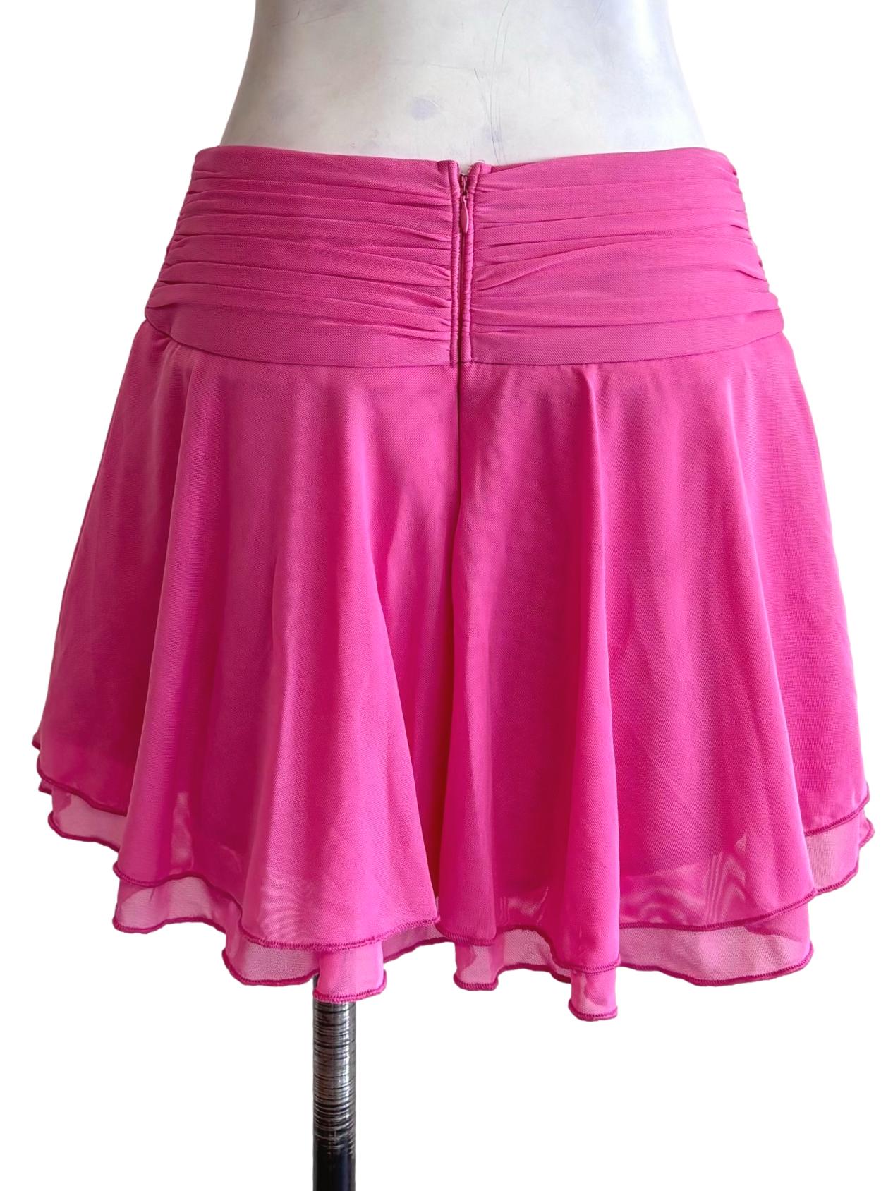 Bubblegum Pink Marley Mesh Co-Ord Skorts