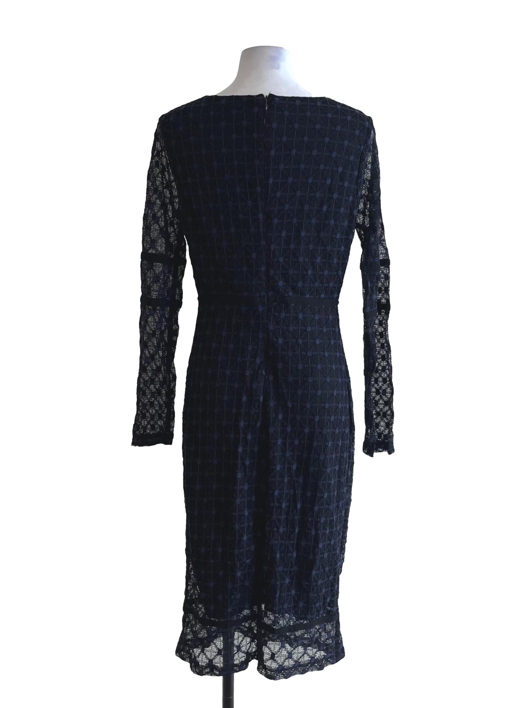 Black Lace Empire Dress