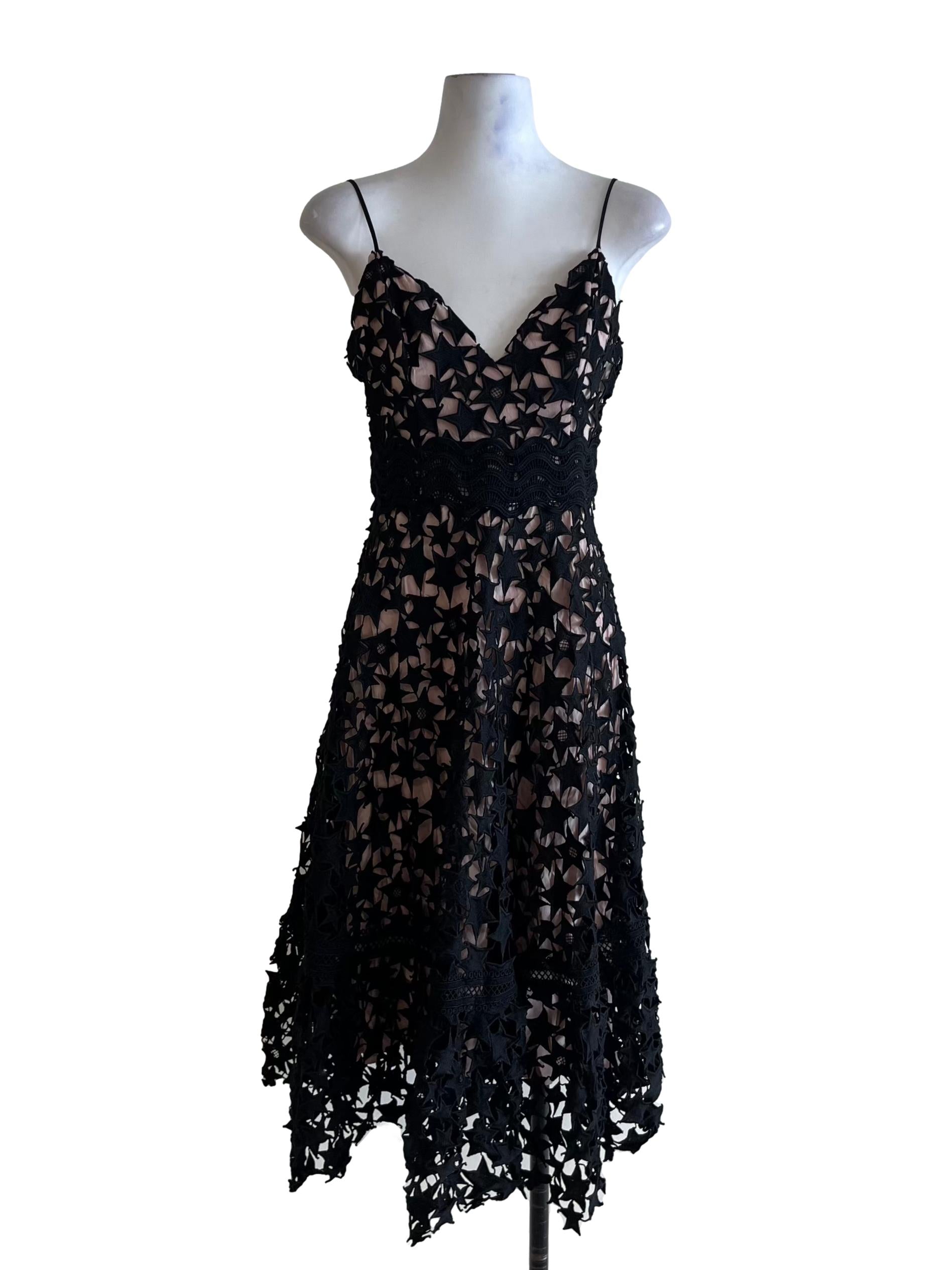 Black Lace Empire Dress