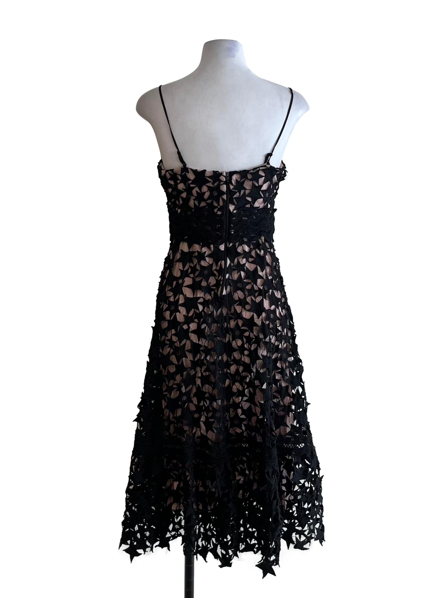 Black Lace Empire Dress