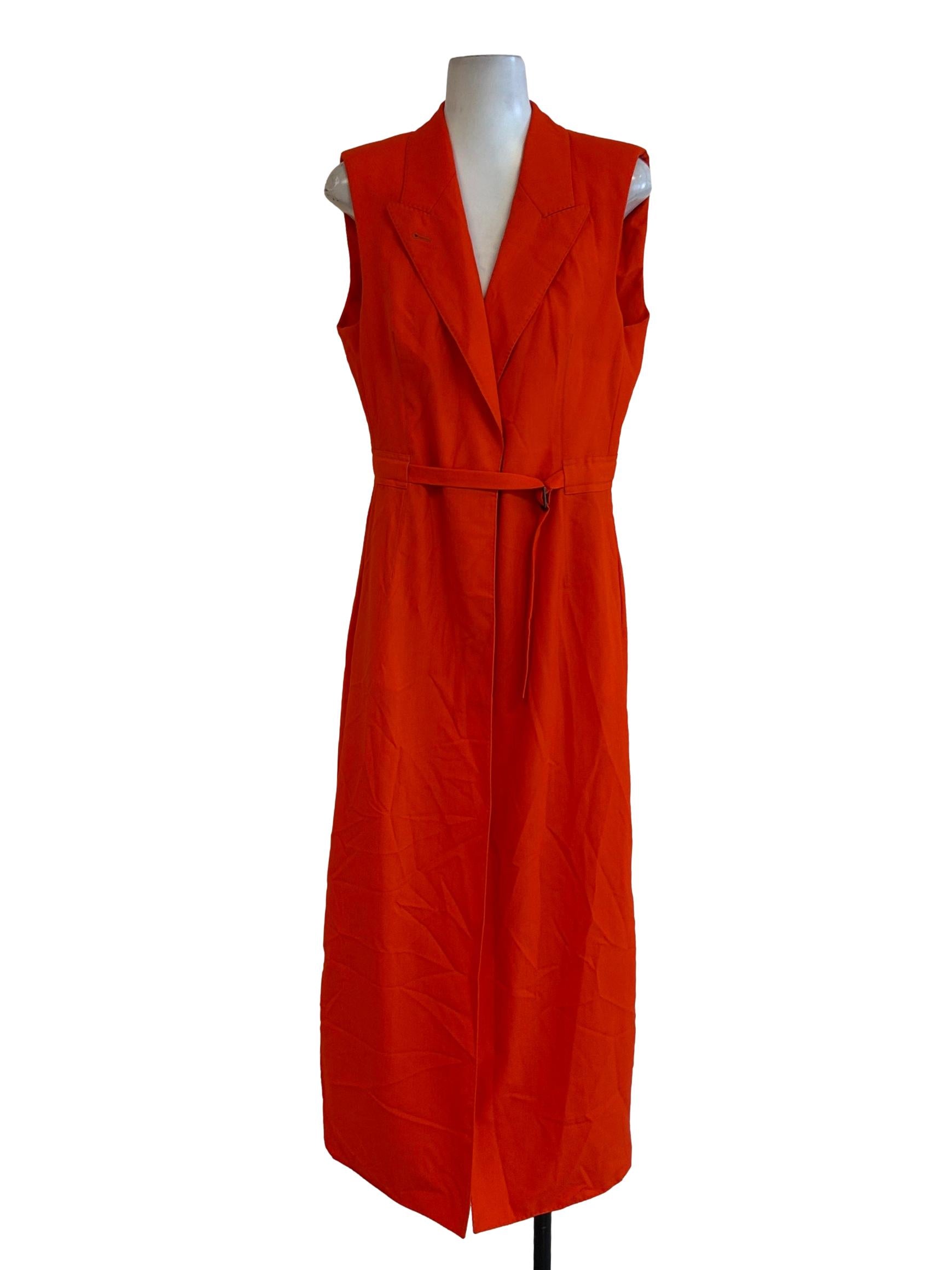 Basel Trenchcoat - Sleeveless Trench In Sweet Orange CSN