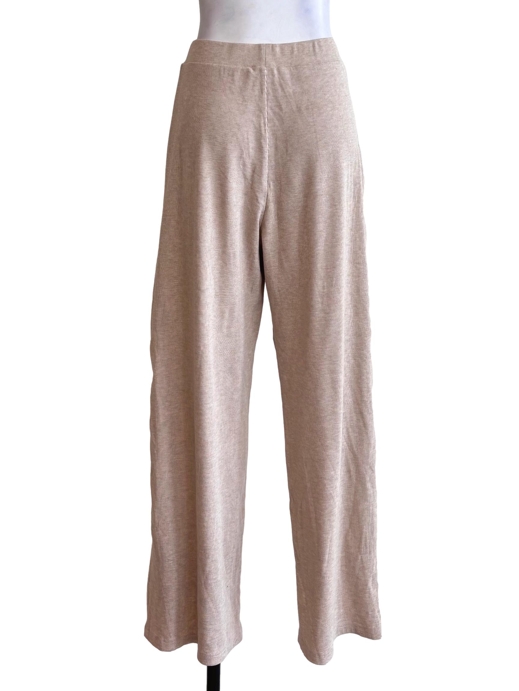 Sand Beige Relaxed Pants