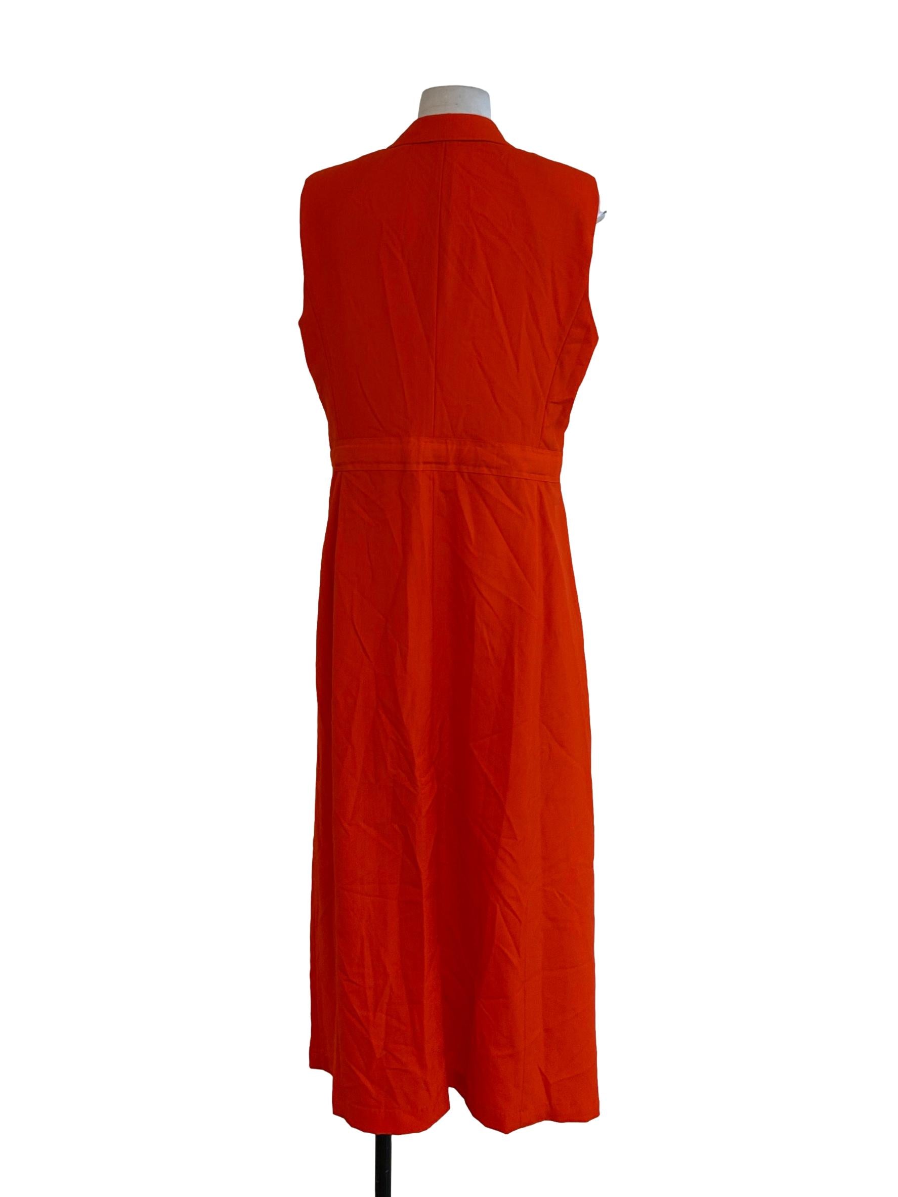 Basel Trenchcoat - Sleeveless Trench In Sweet Orange CSN