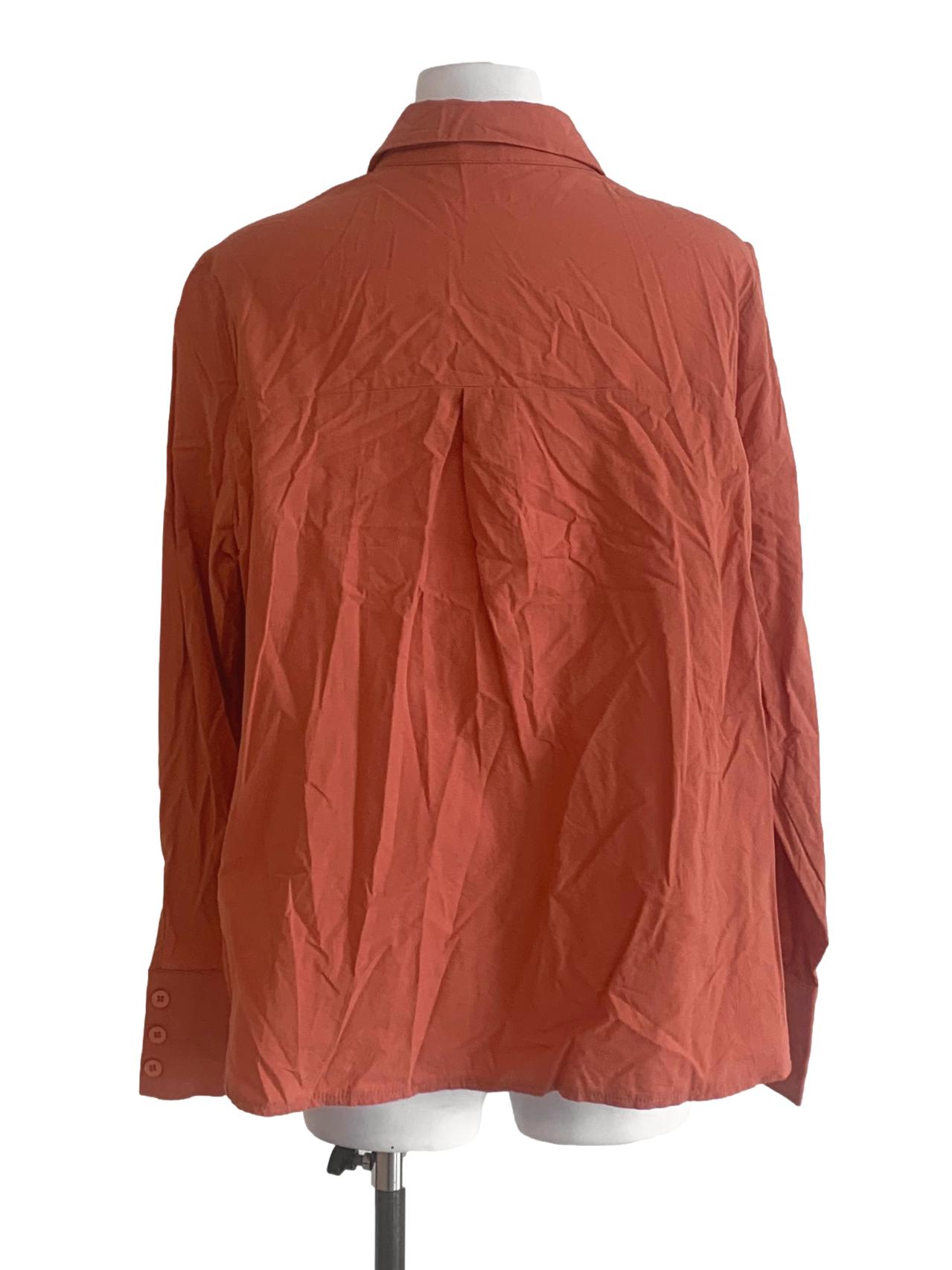 Cider Orange Collared Top