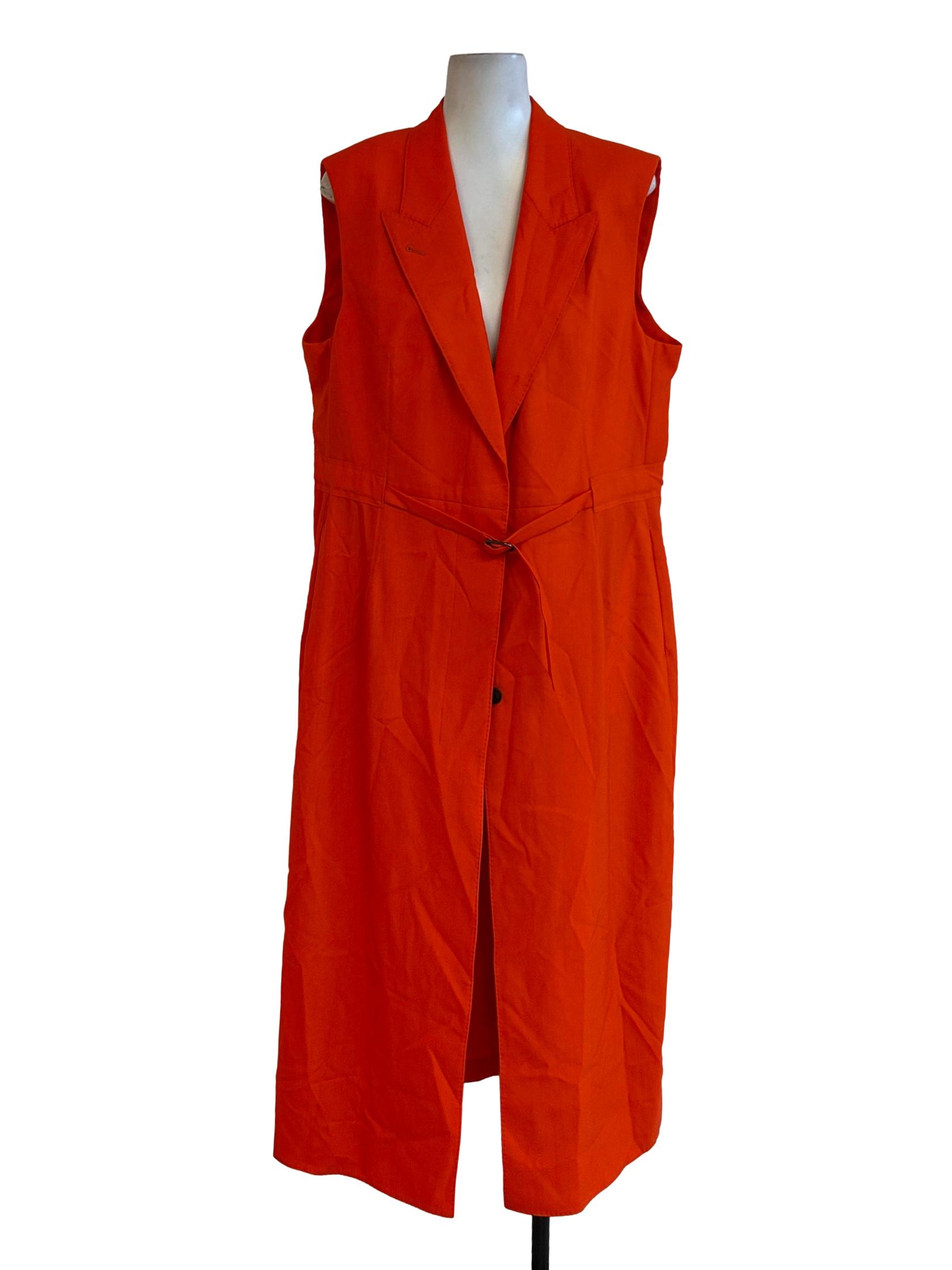 Basel Trenchcoat - Sleeveless Trench In Sweet Orange CSN