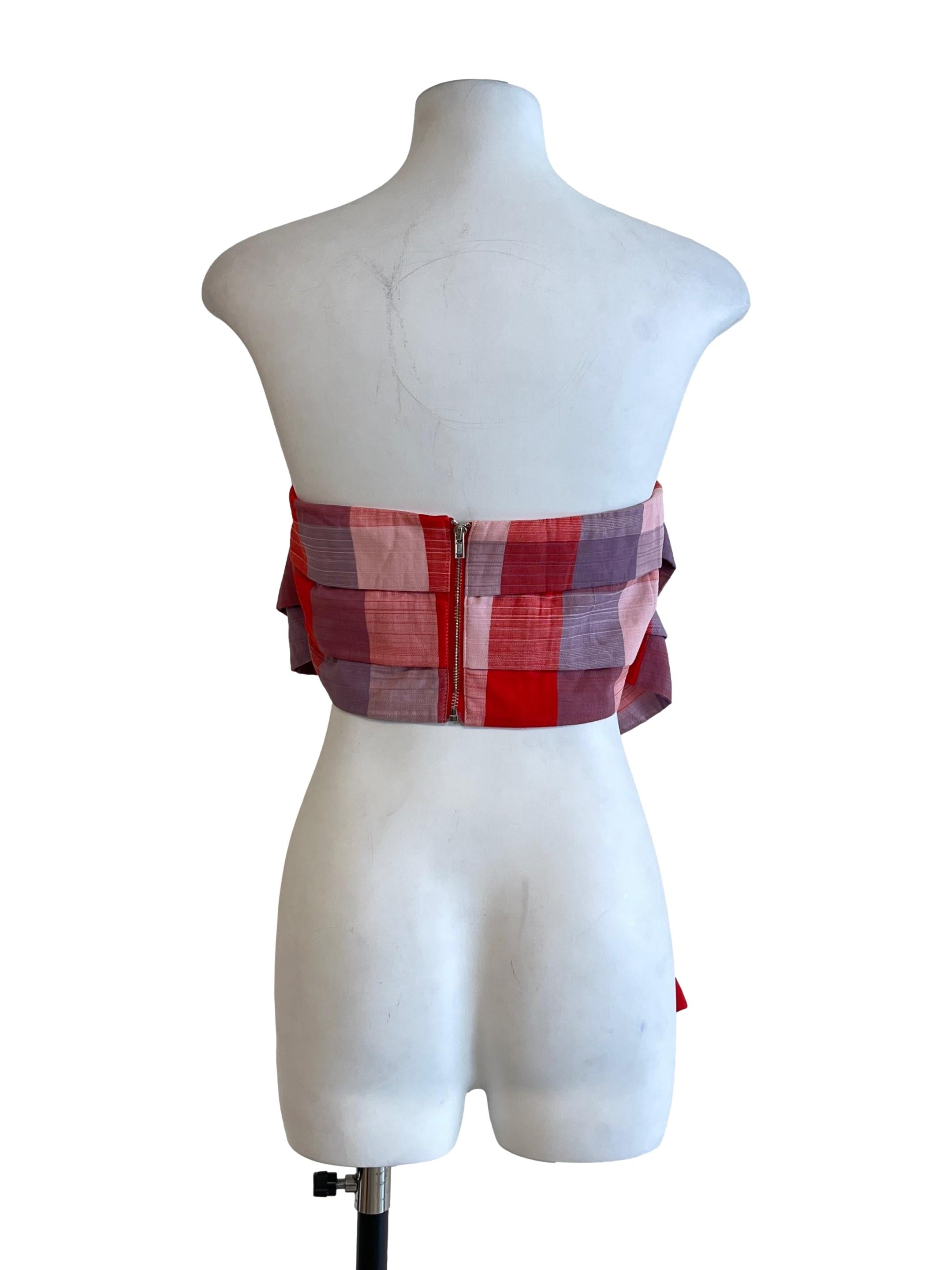 Brick Orange Wrap Sleeveless Top