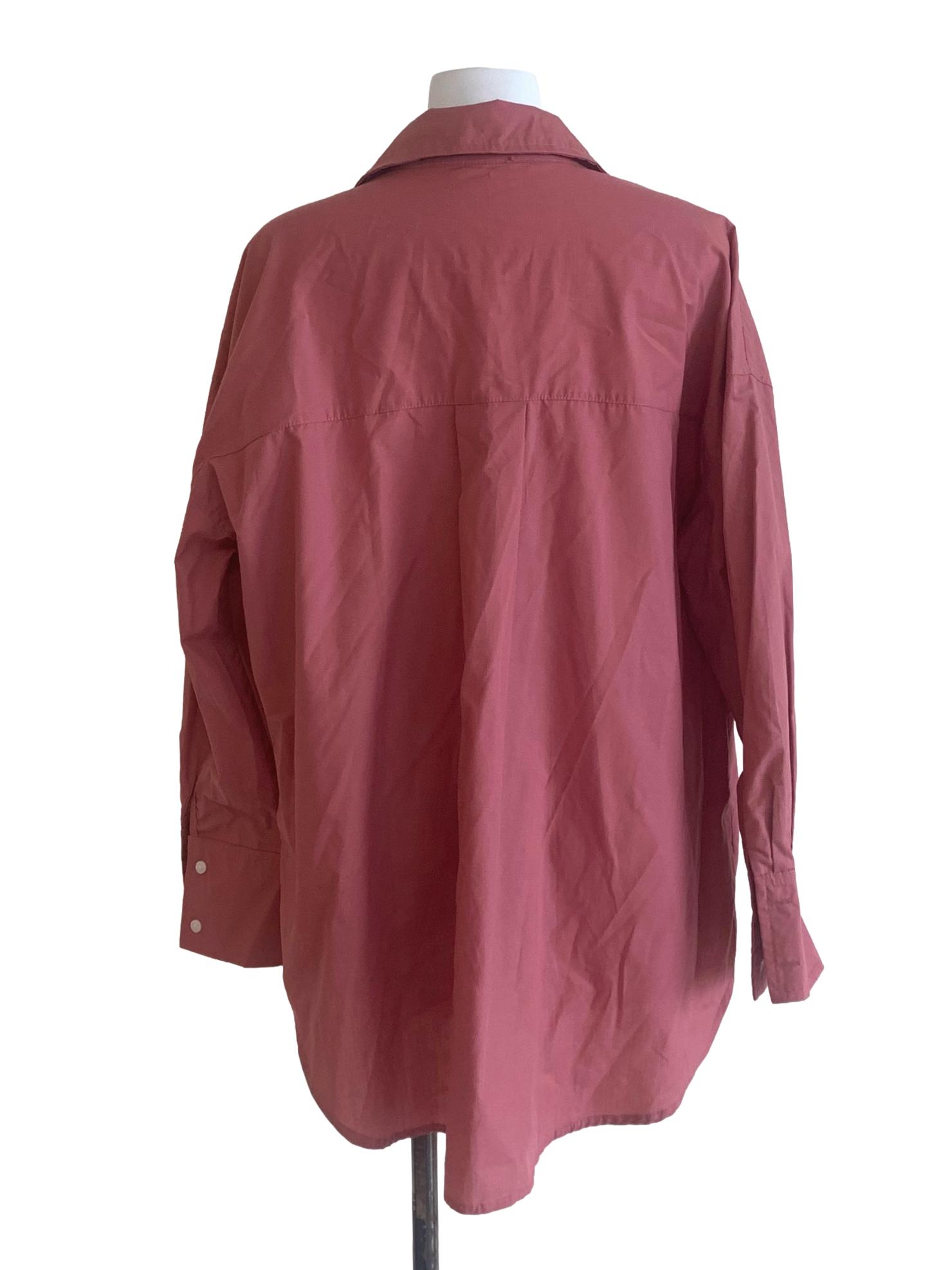 Rosewood Pink Collared Top