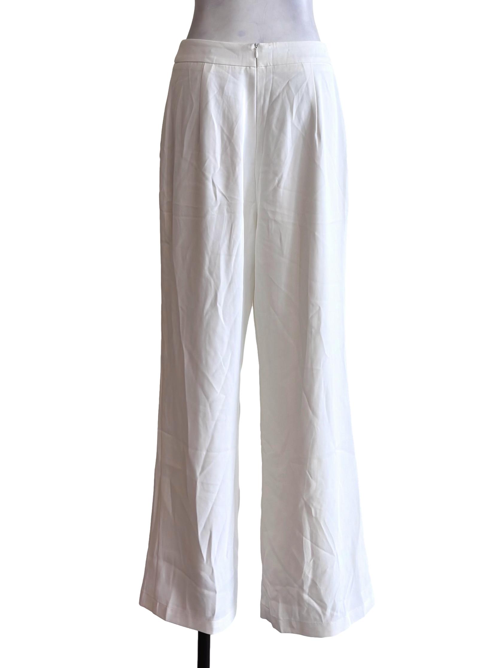 Pearl White Tailored Pants