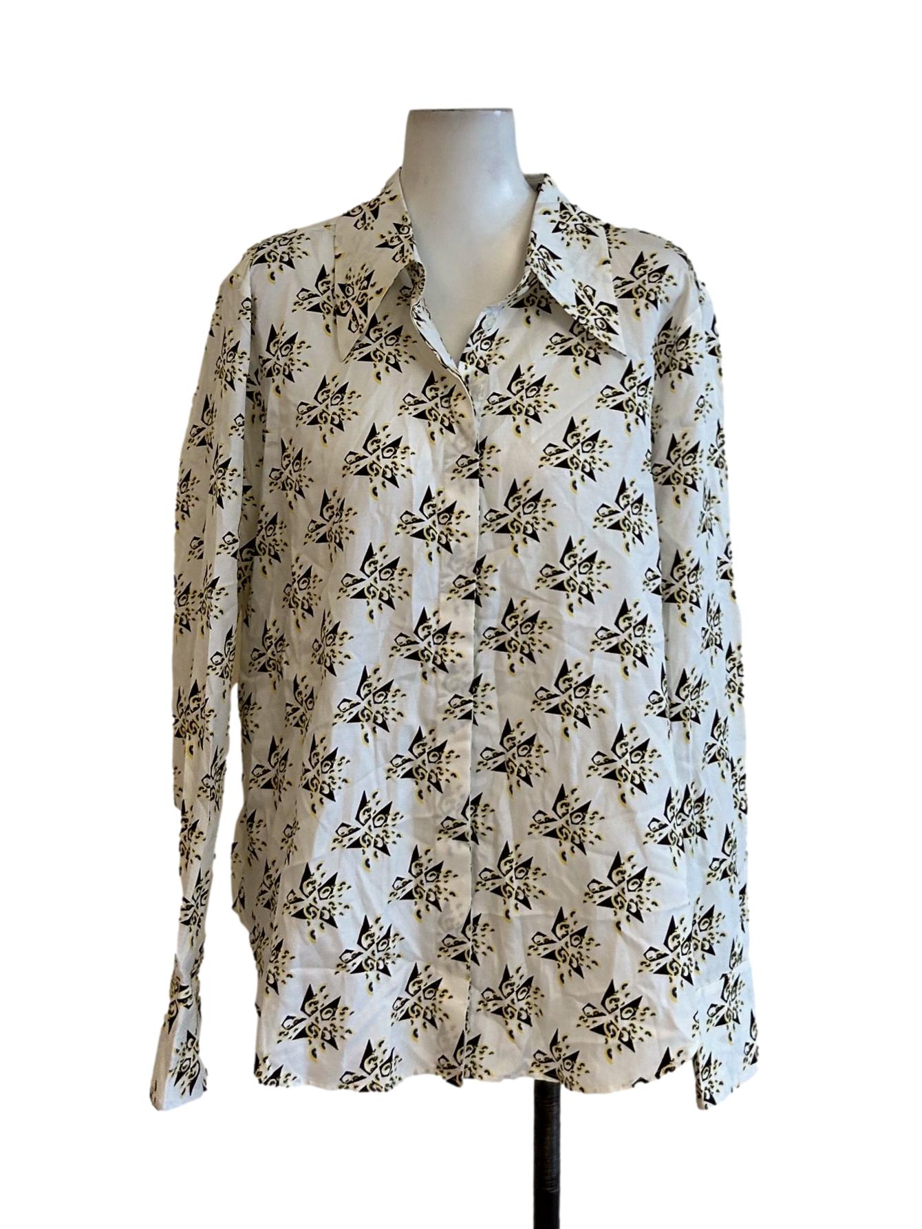 Montrieul Shirt - Button-Down Long Sleeve Blouse In Geometric Print CSN