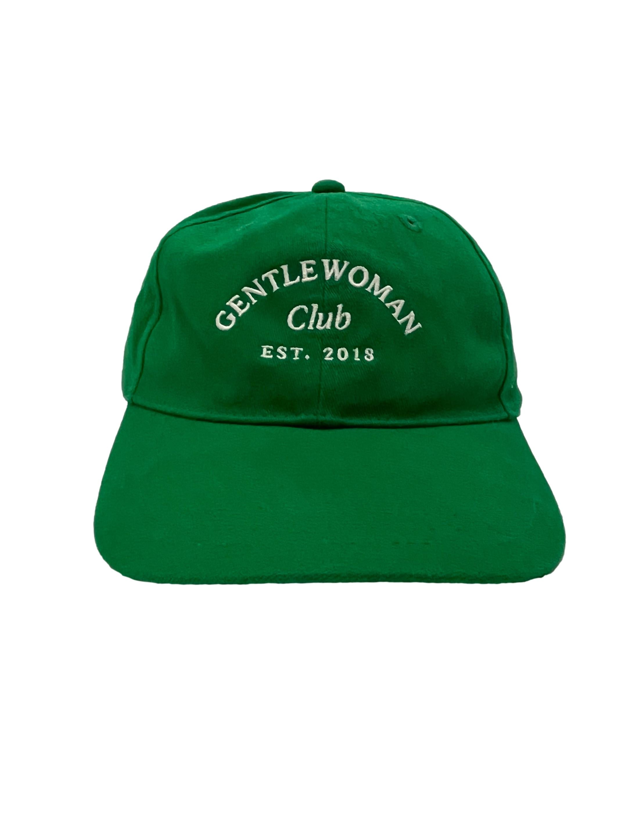 Bright Green Gentle Women Embroidered Cap