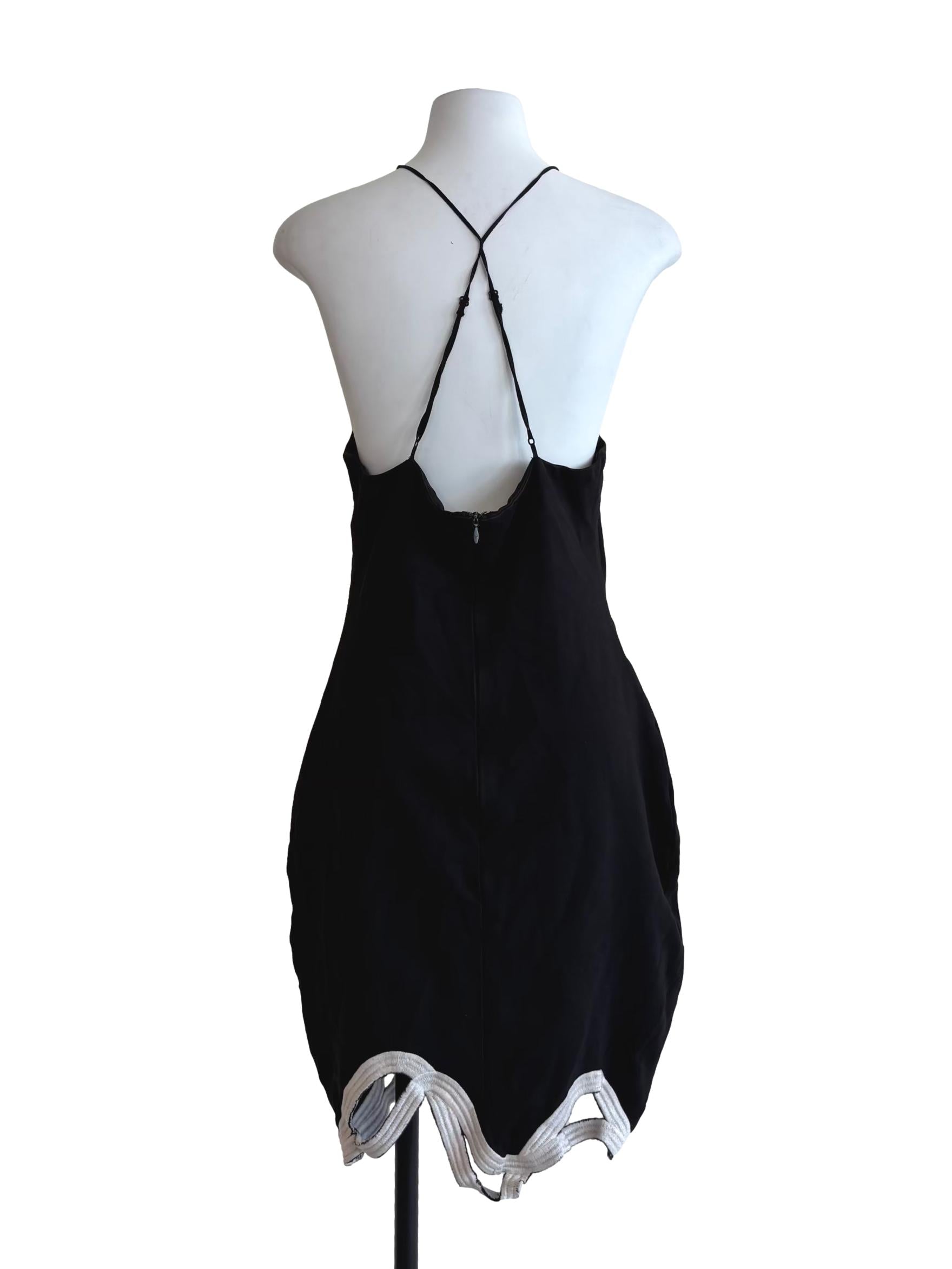 Ink Black Halter Hourglass Dress