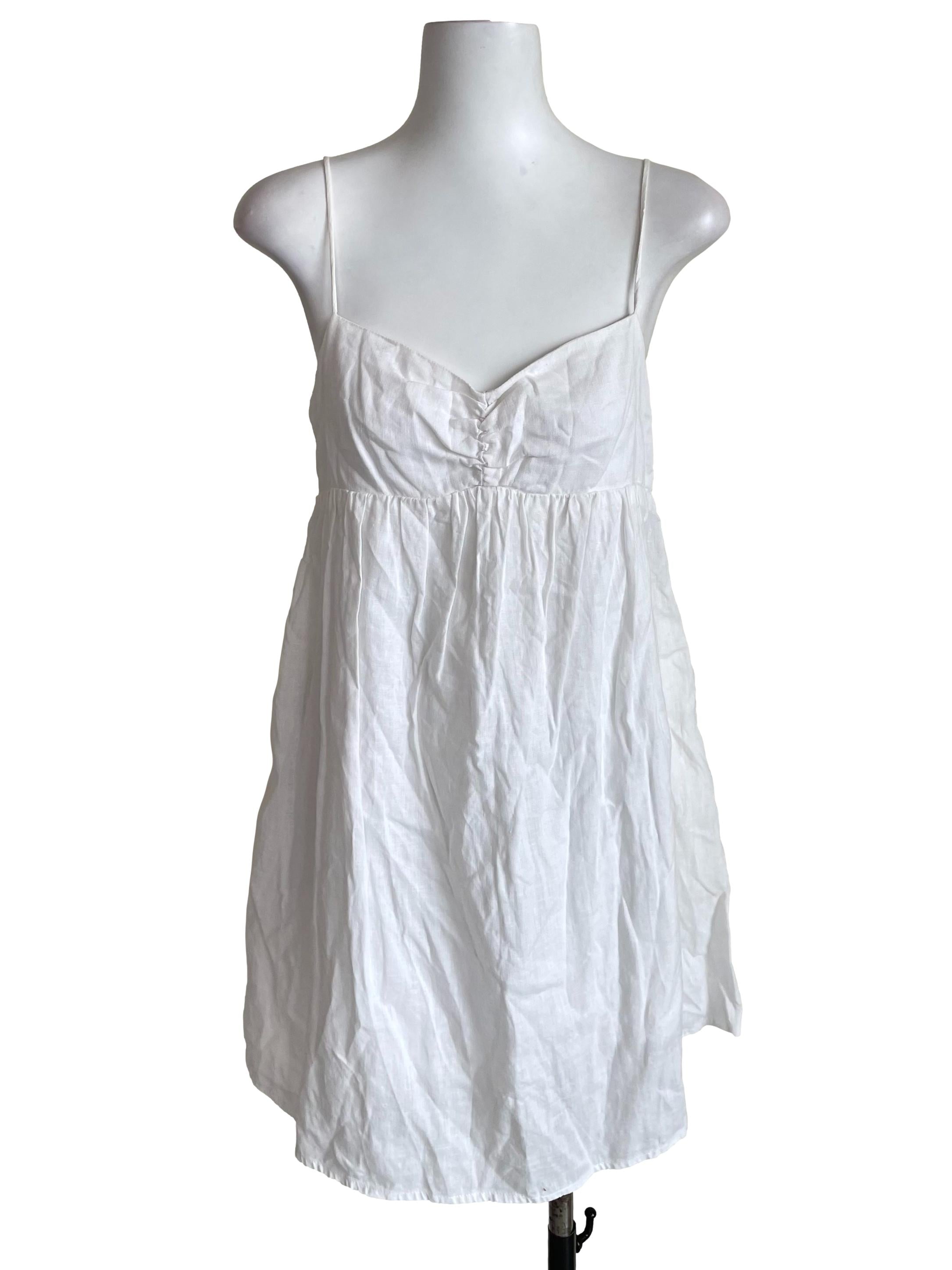 Daisy White Babydoll Dress