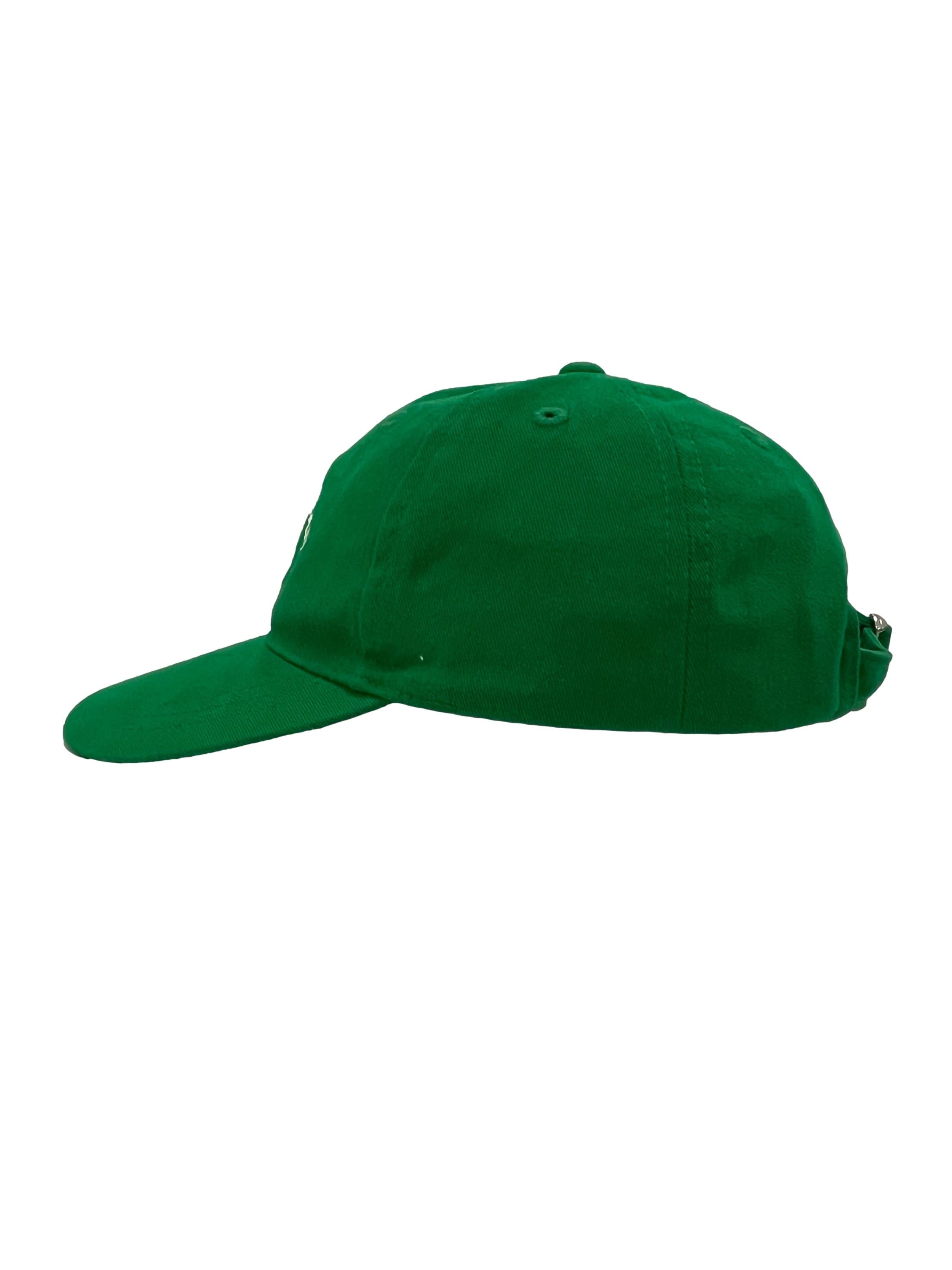 Bright Green Gentle Women Embroidered Cap