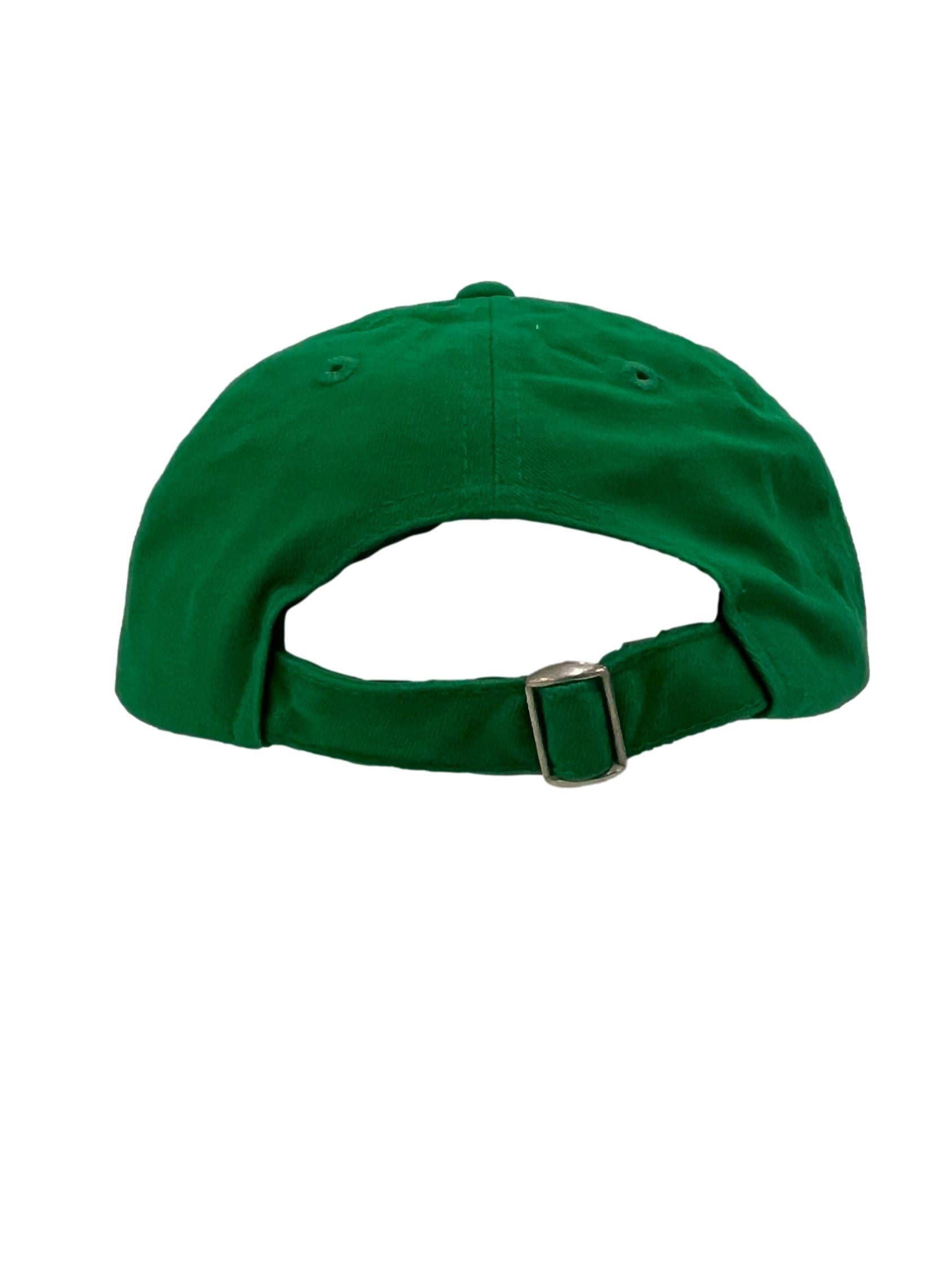 Bright Green Gentle Women Embroidered Cap