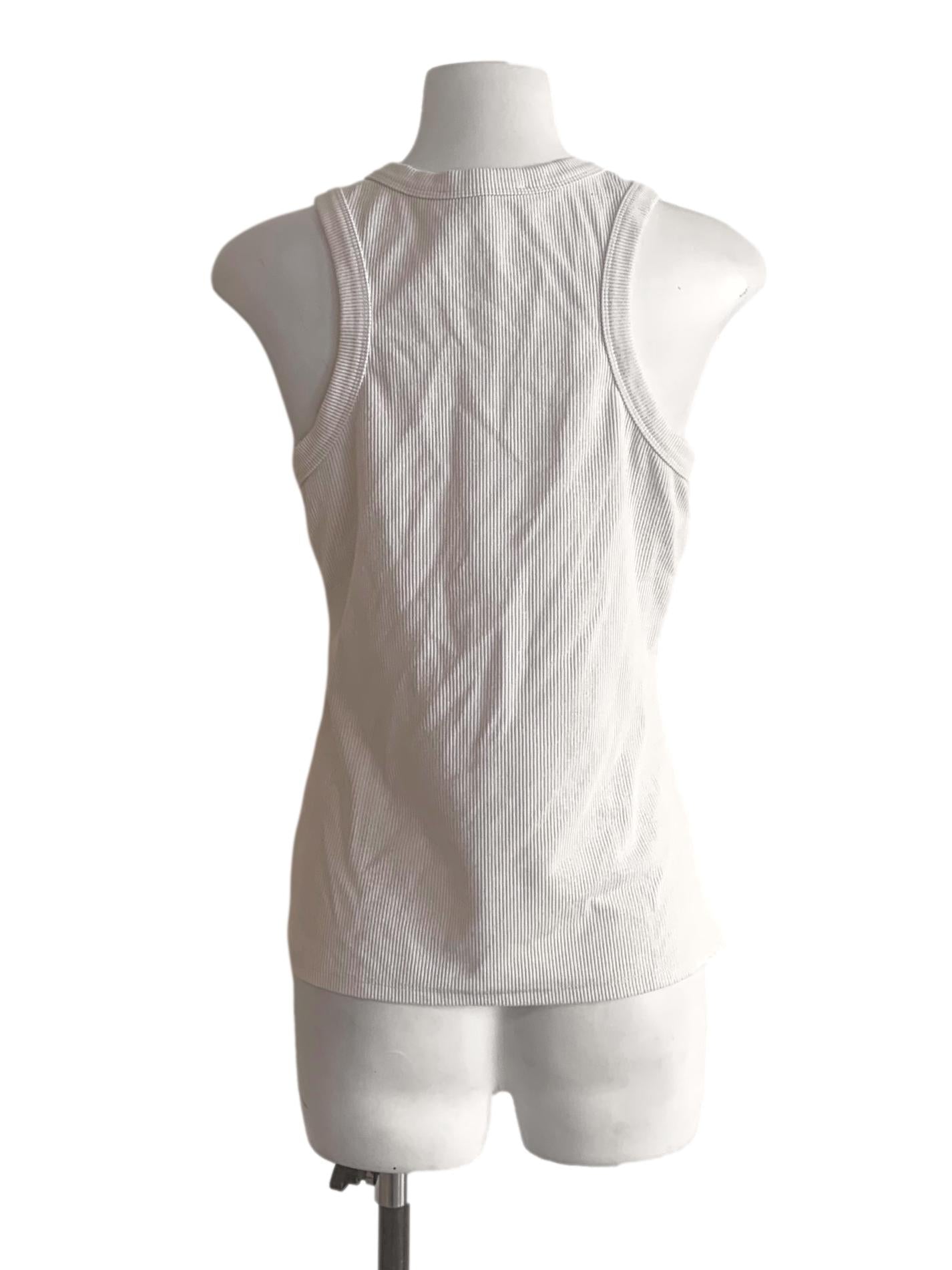 Chiffon White Tank Top LB