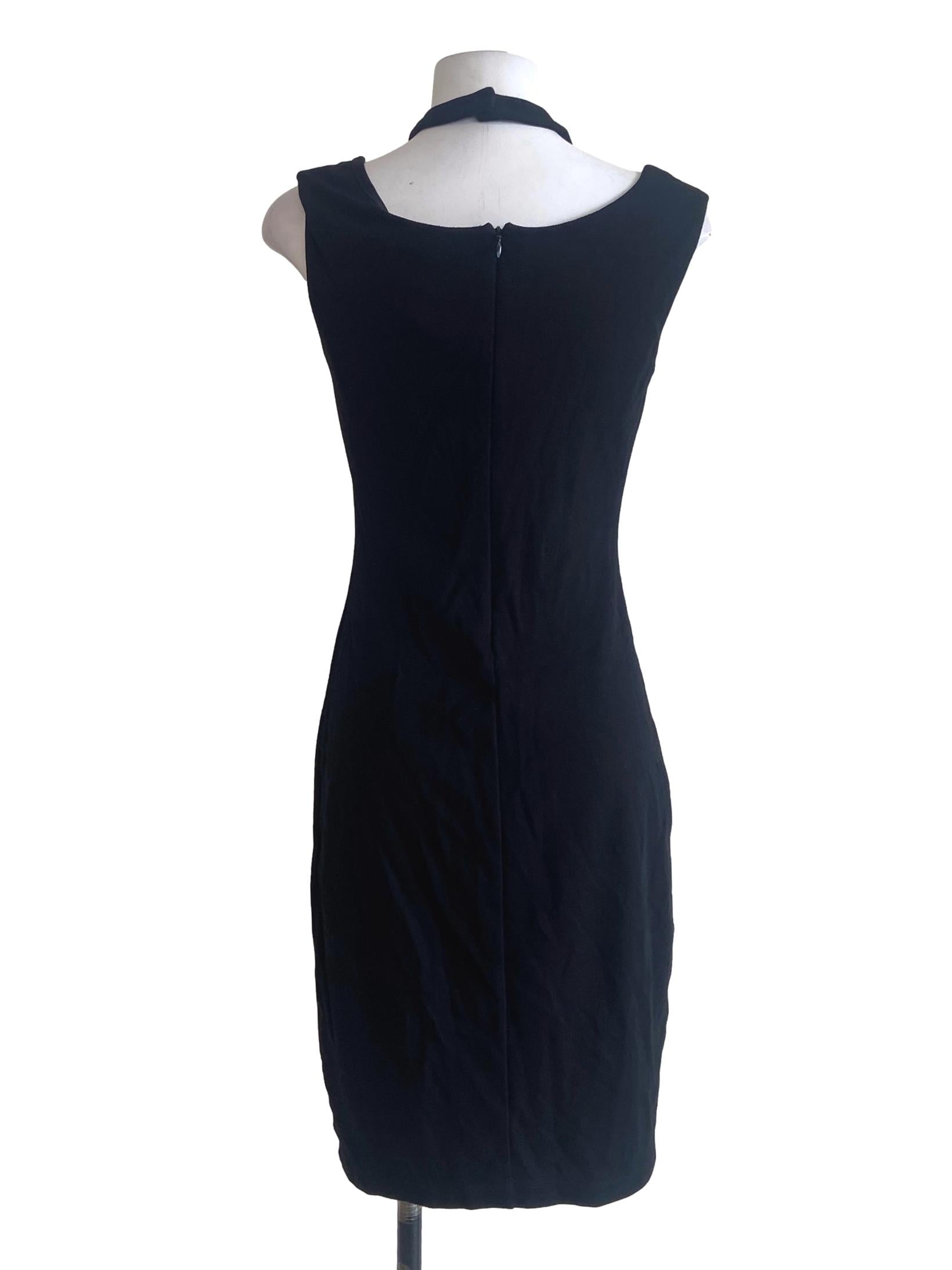 Black Halter Neck Bodycon Dress