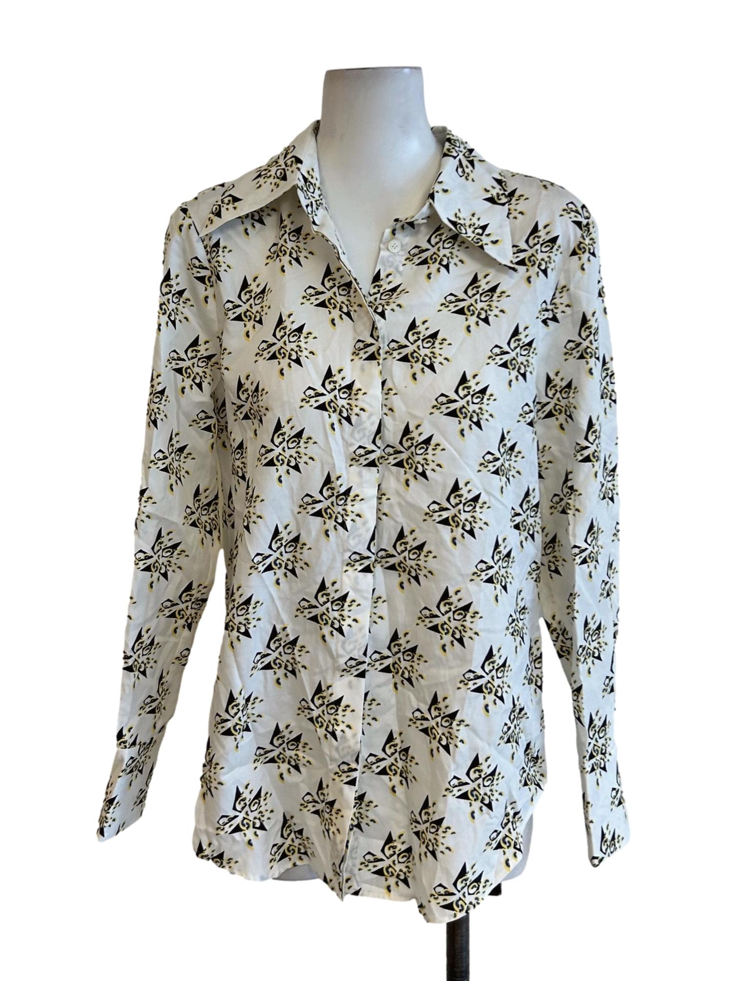 Montrieul Shirt - Button-Down Long Sleeve Blouse In Geometric Print CSN