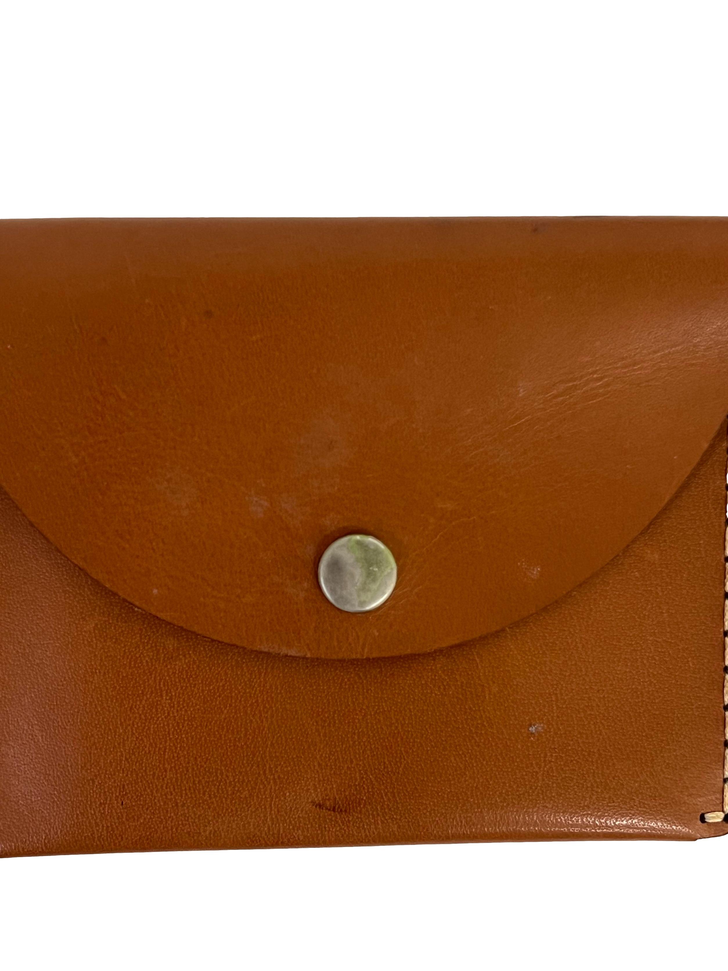 Brown Leather Alf Tan Small Wallet