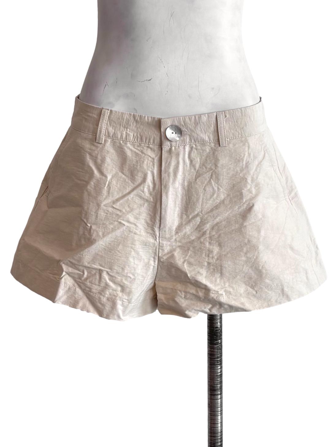 Sand Beige Wide Shorts
