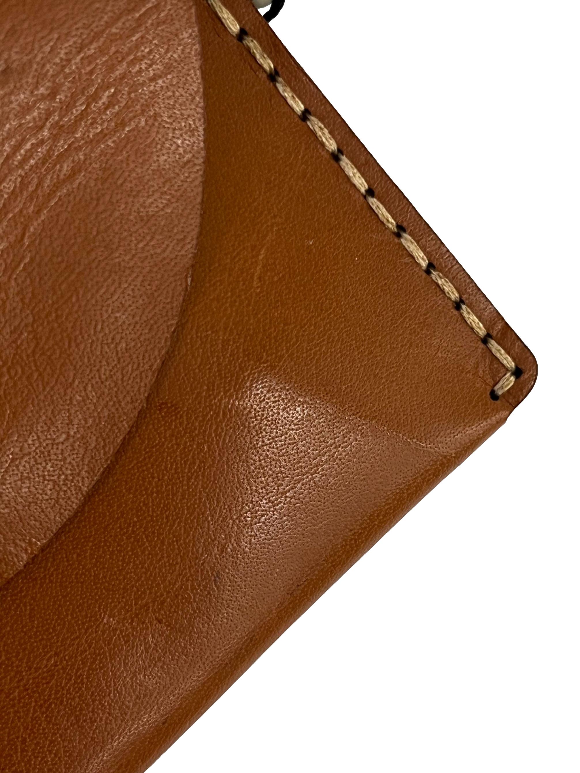 Brown Leather Alf Tan Small Wallet