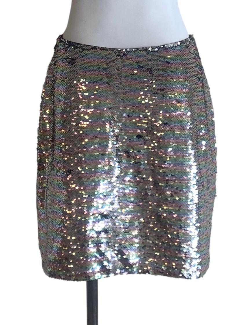 Black Beaded Sparkle Skirts