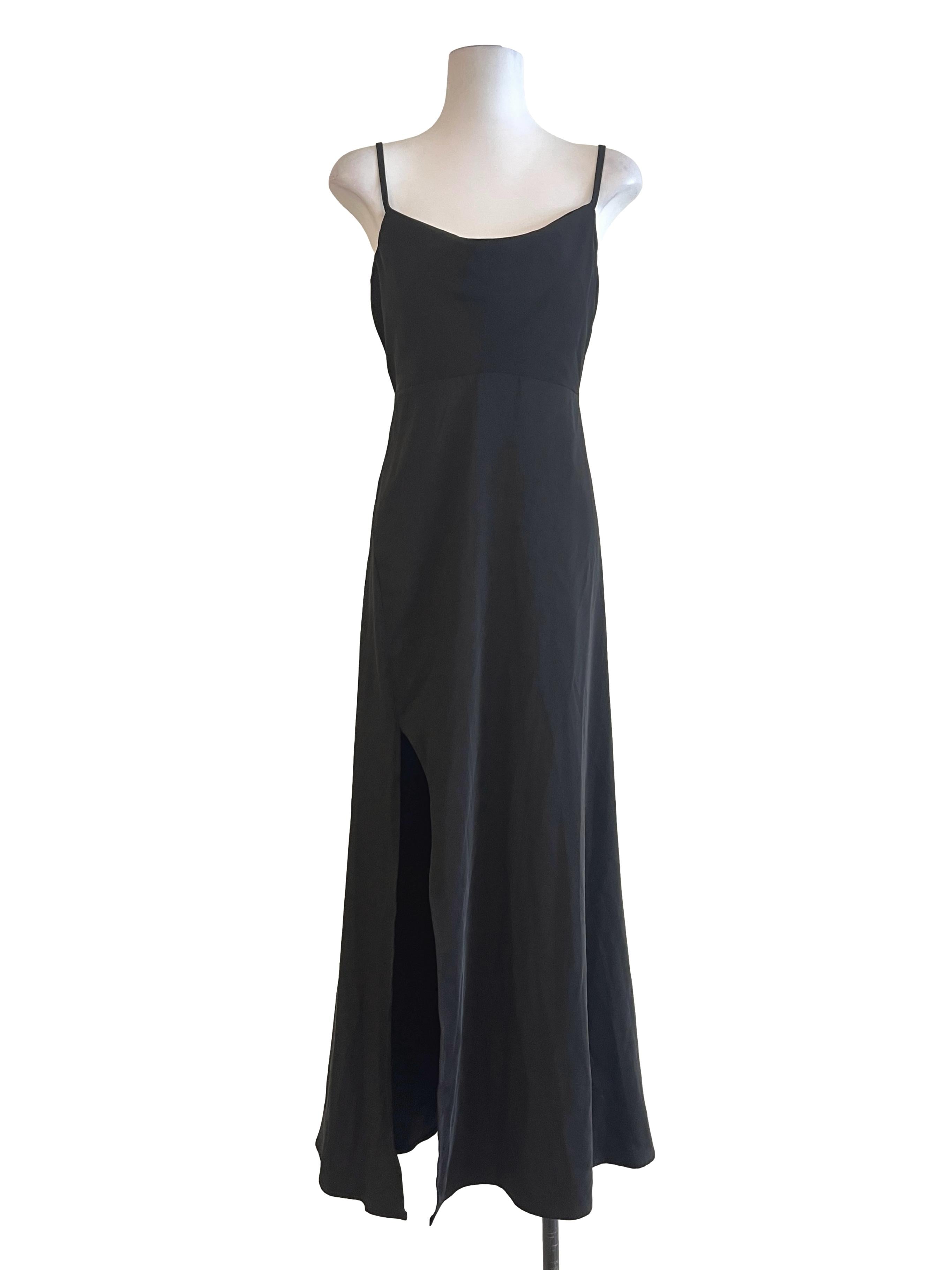 Onyx Black Slip Dress
