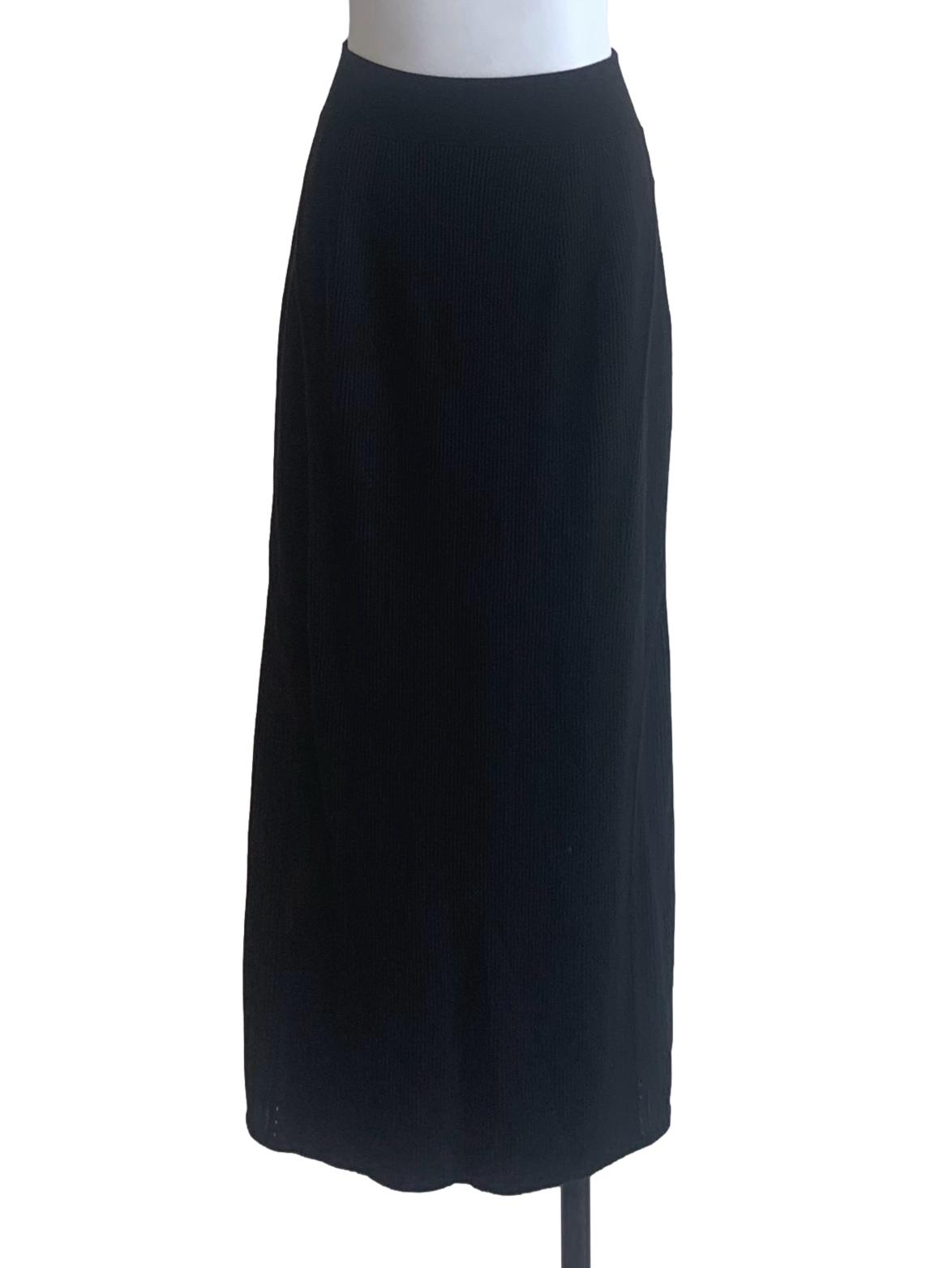 Ink Black Straight Cut Skirts