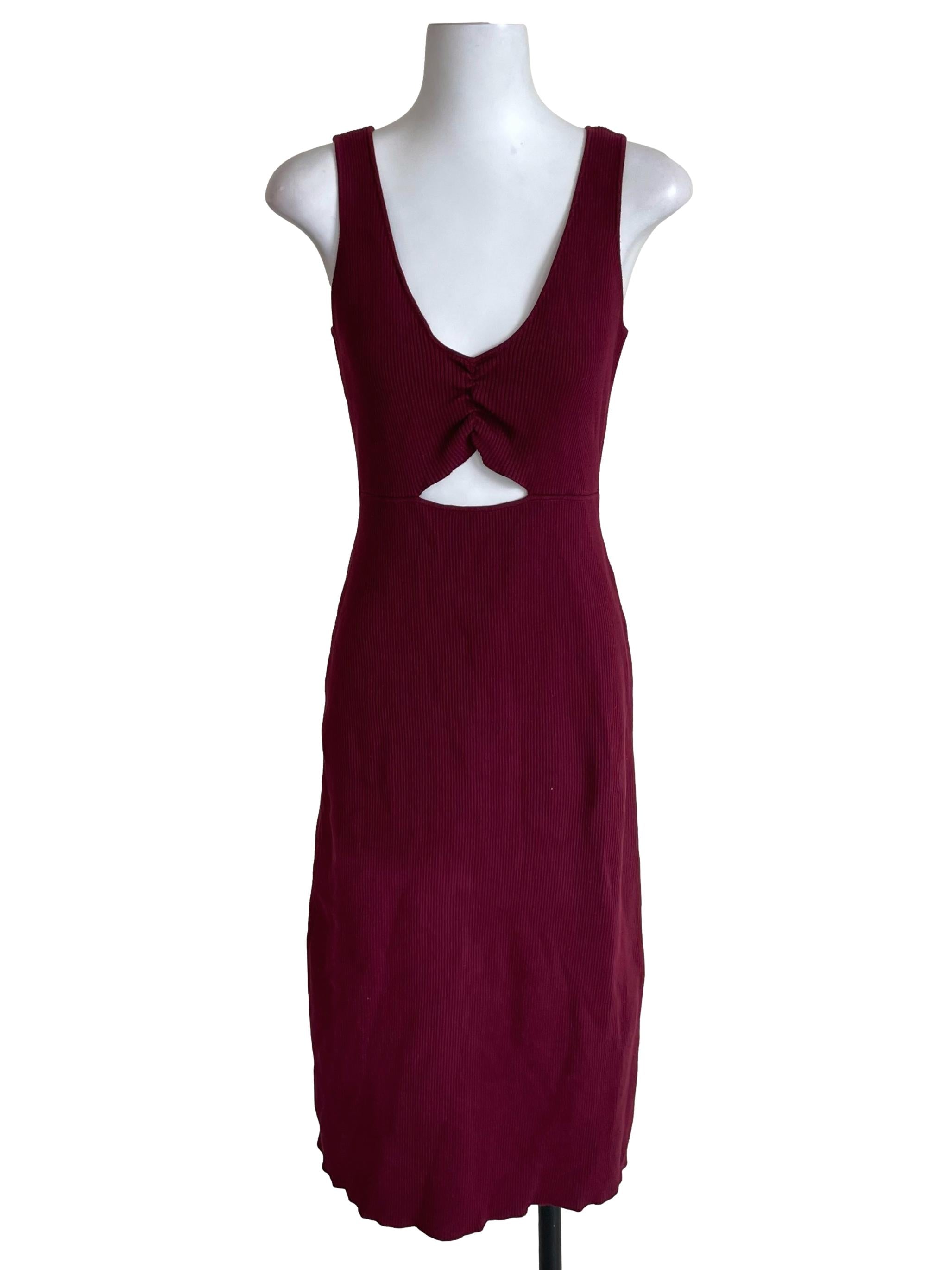 Mulberry V Neck Knit Dress