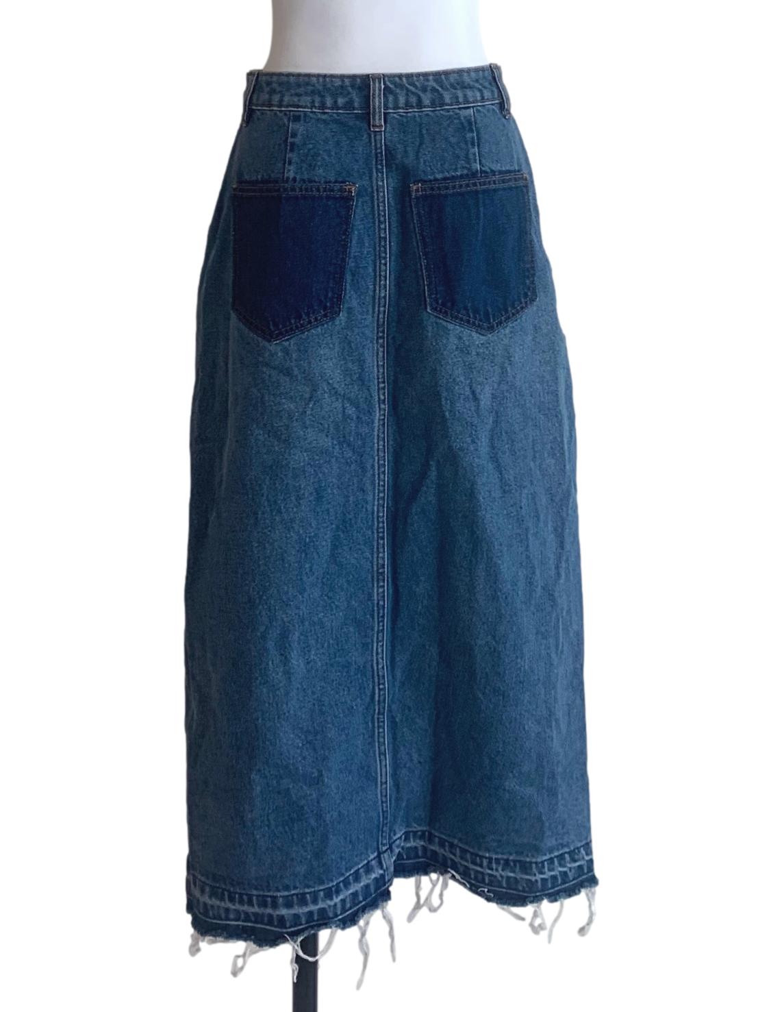 Denim Blue Jeans Skirts LB