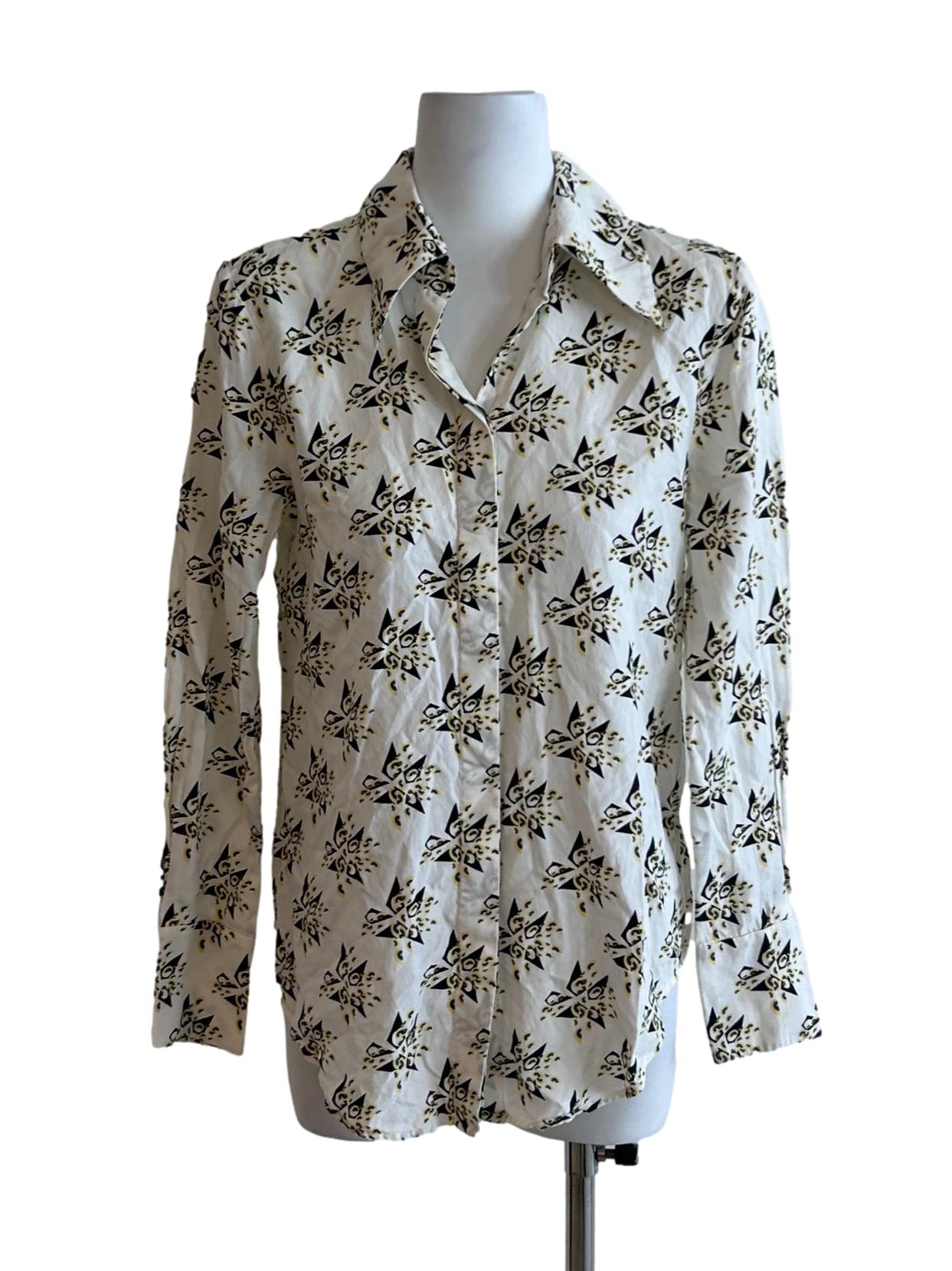 Montrieul Shirt - Button-Down Long Sleeve Blouse In Geometric Print CSN