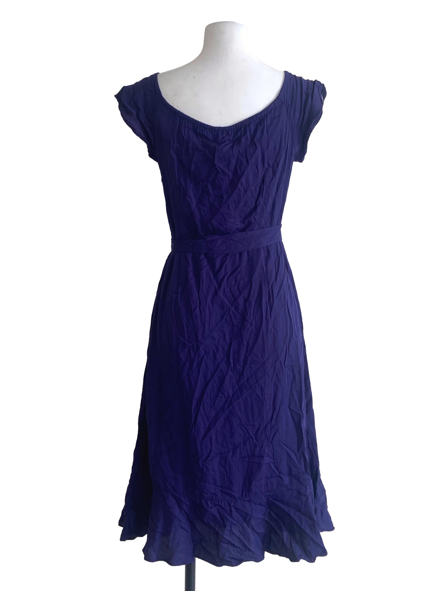 Denim Blue Drop Waist Shift Dress
