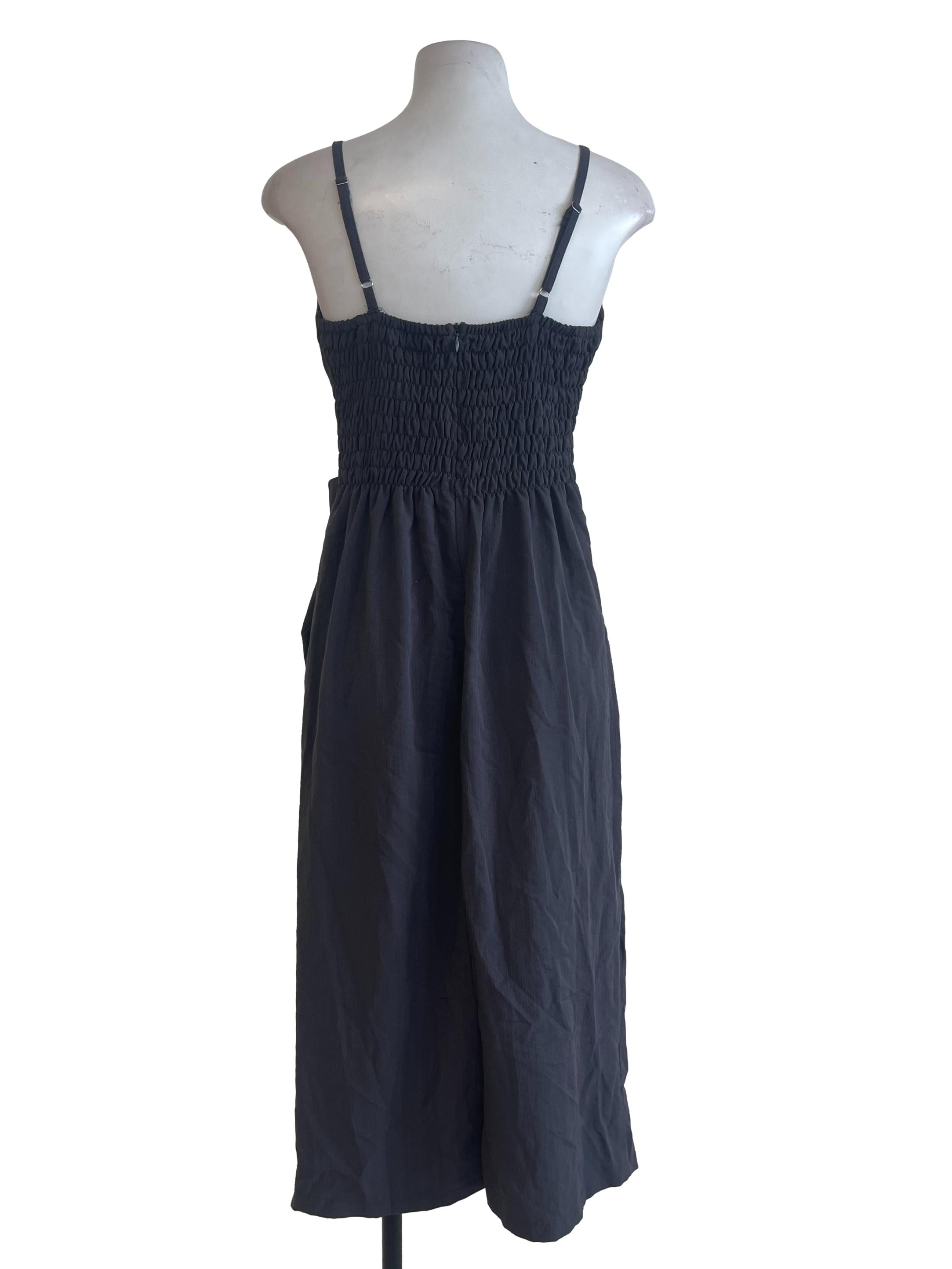 Dark Grey Plain Dress