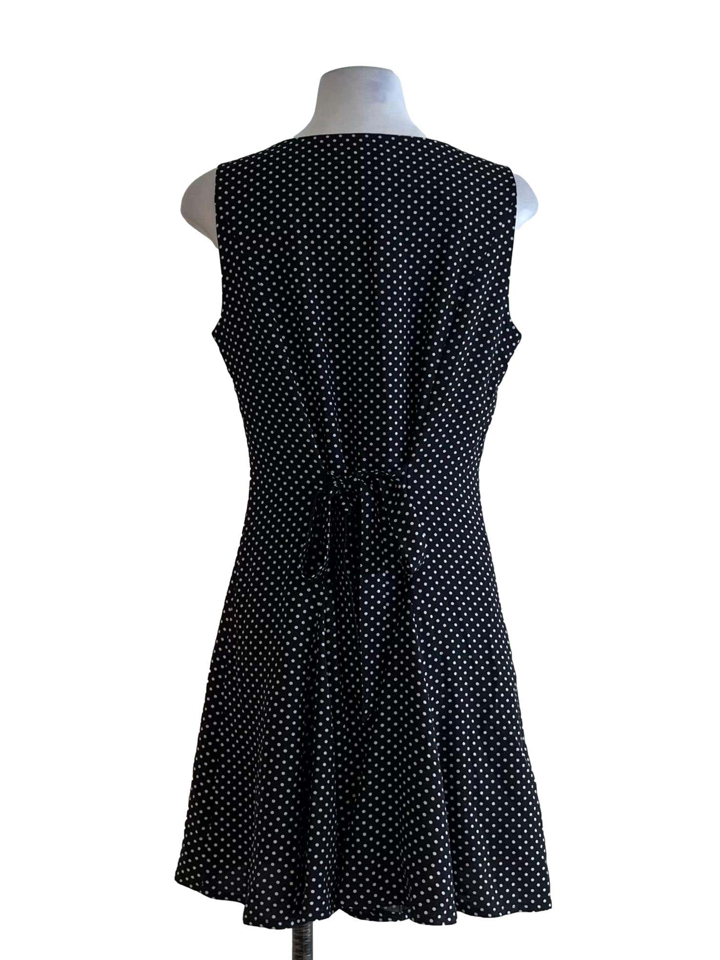 Black Polka Dot Sheath Dress