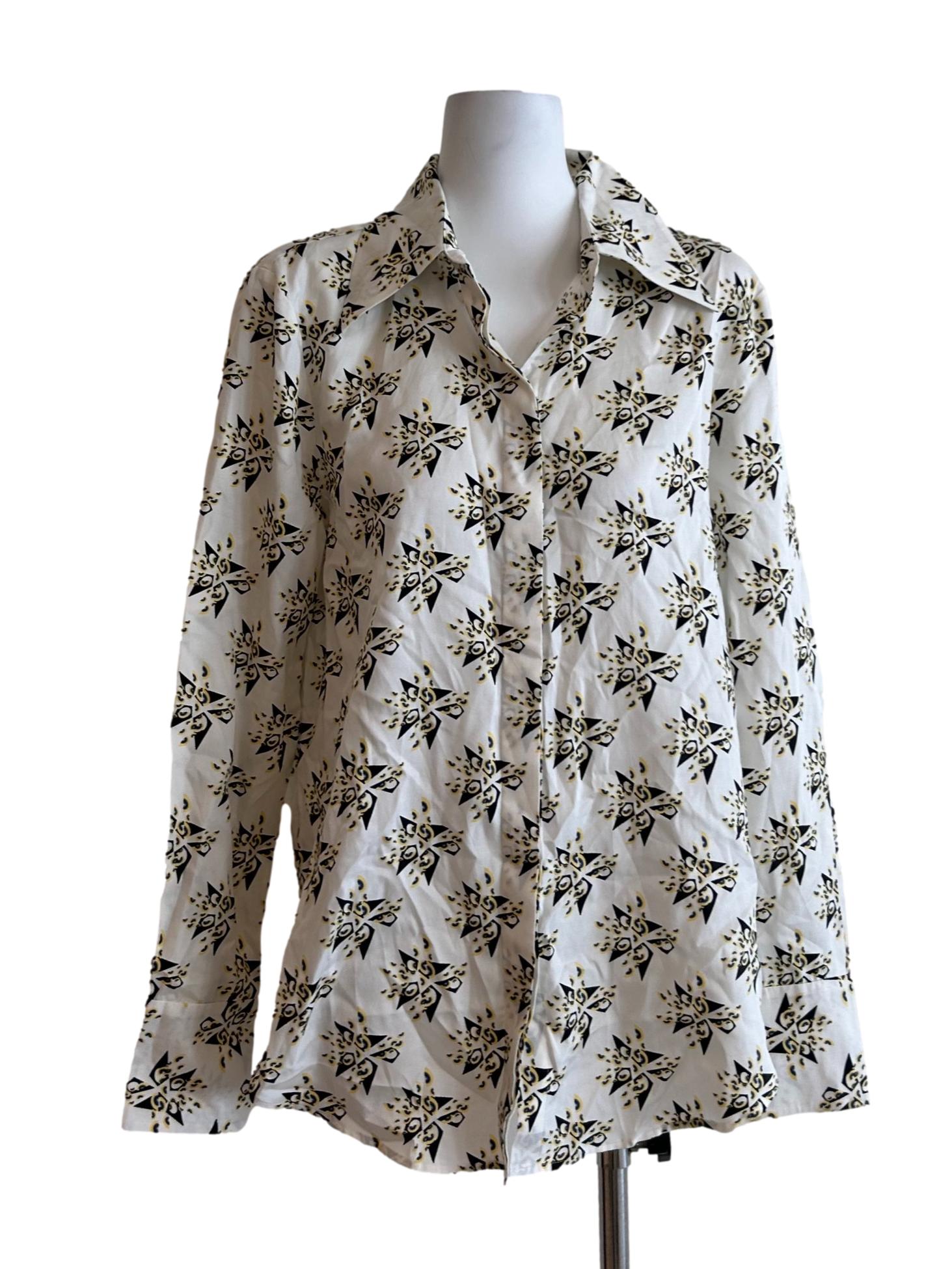Montrieul Shirt - Button-Down Long Sleeve Blouse In Geometric Print CSN