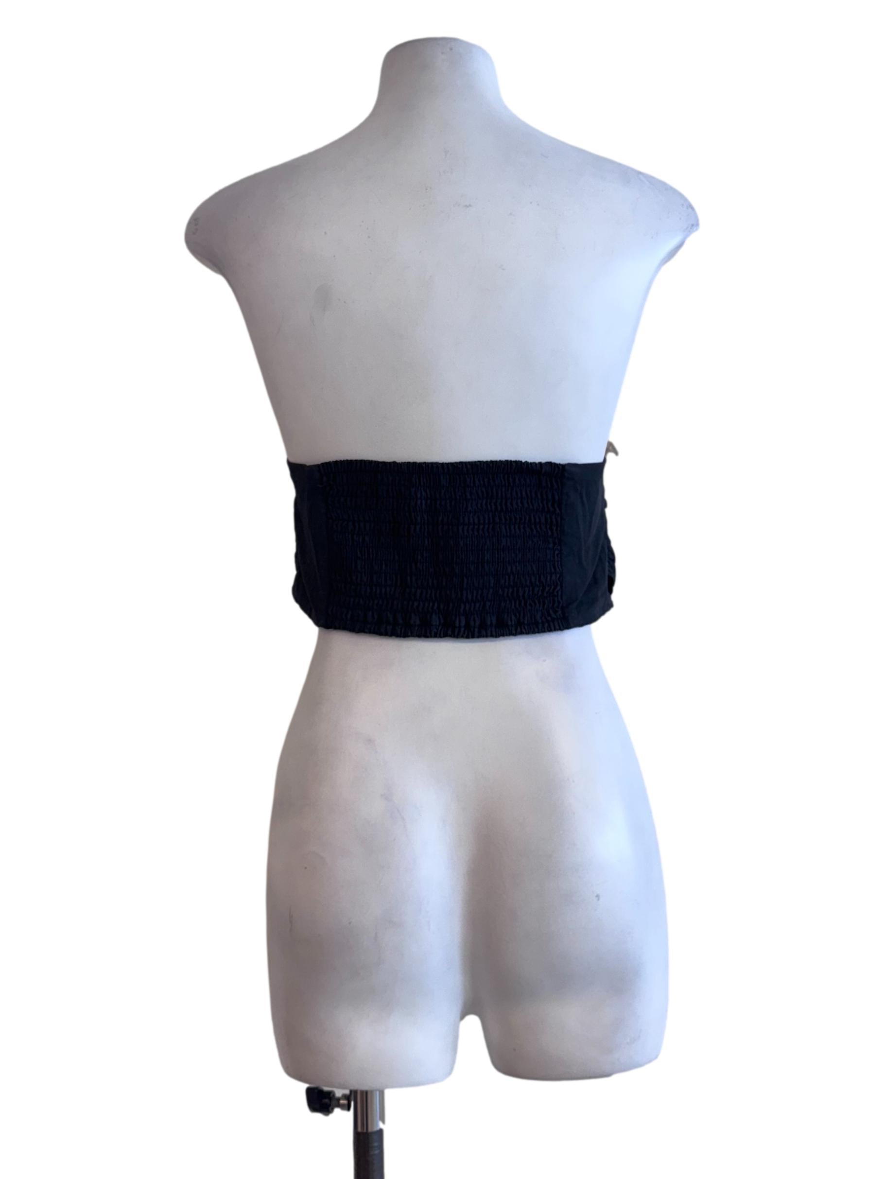 Black Sweetheart Strapless Top