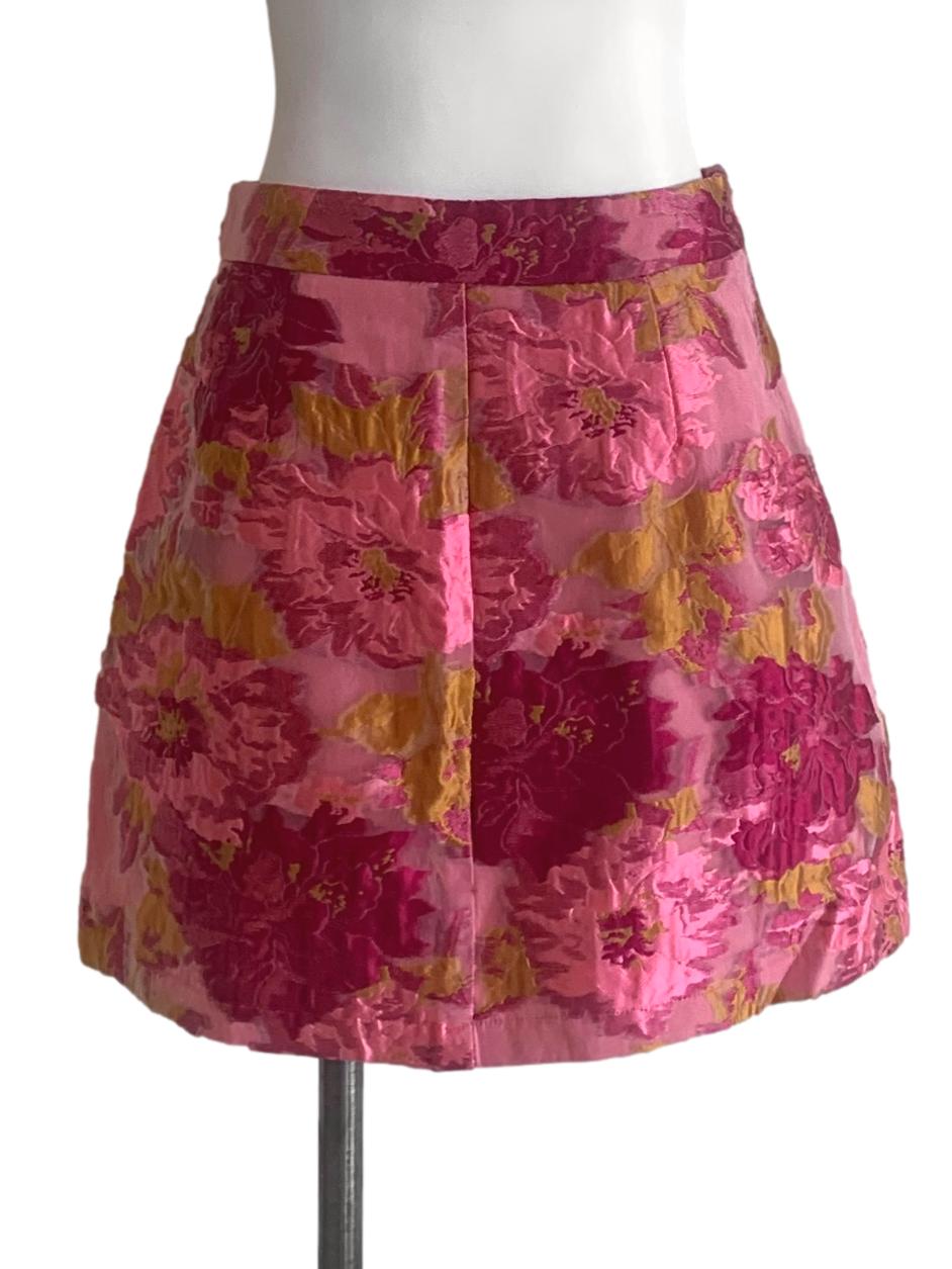 Bubblegum Pink Flower Pattern Skirts