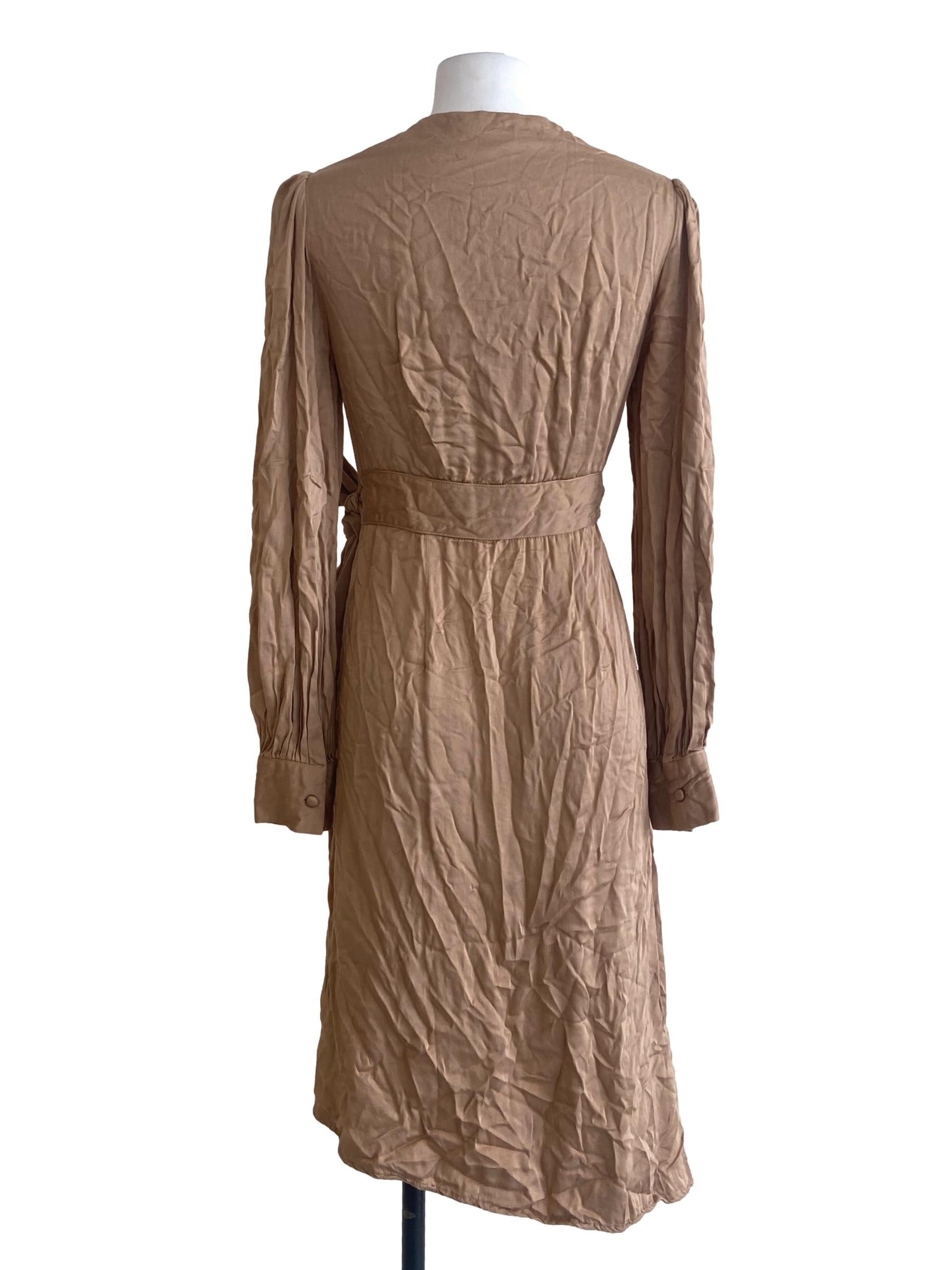 Tortilla Brown Wrap Dress