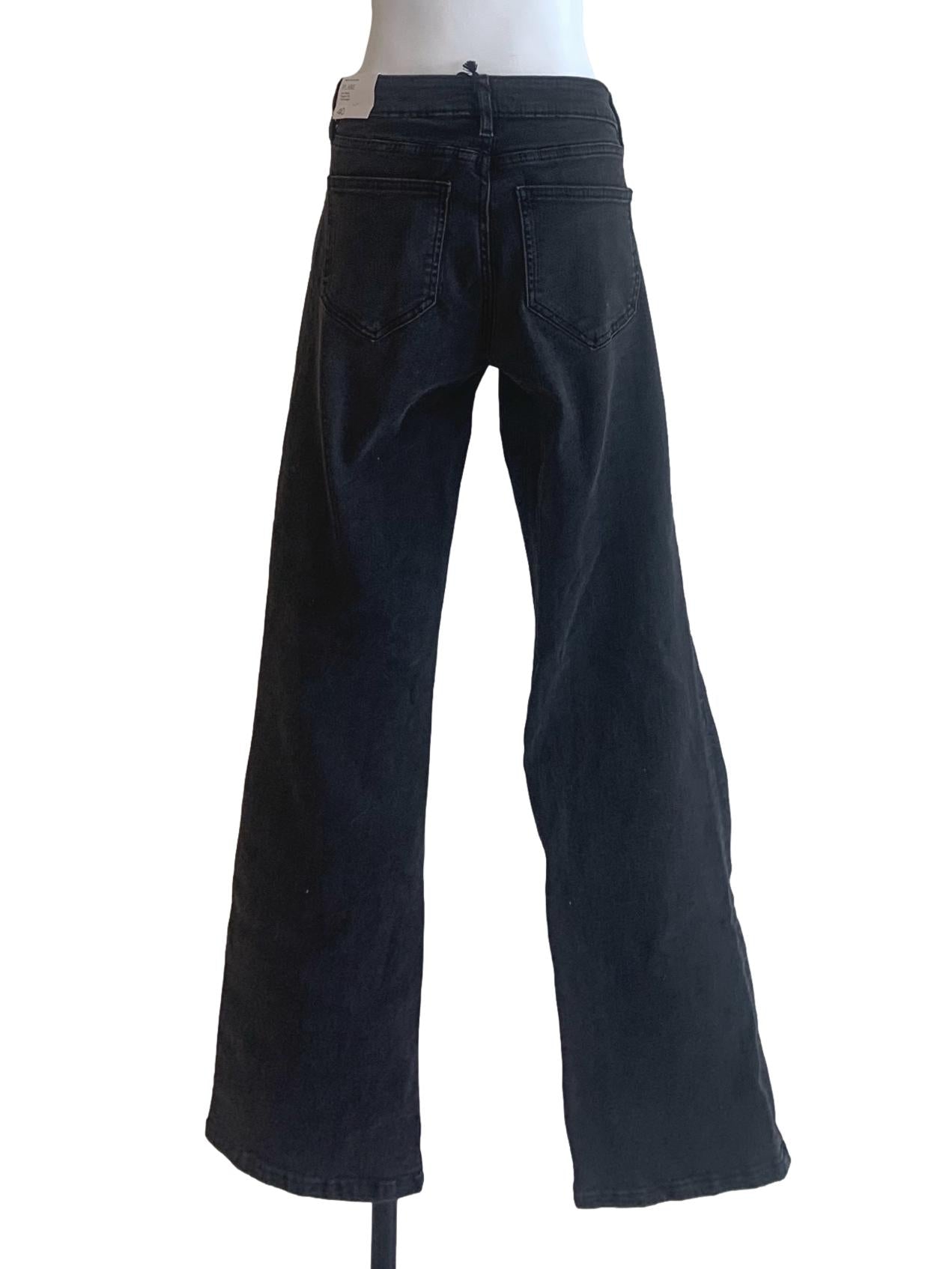 Charcoal Black Low Rise Jeans