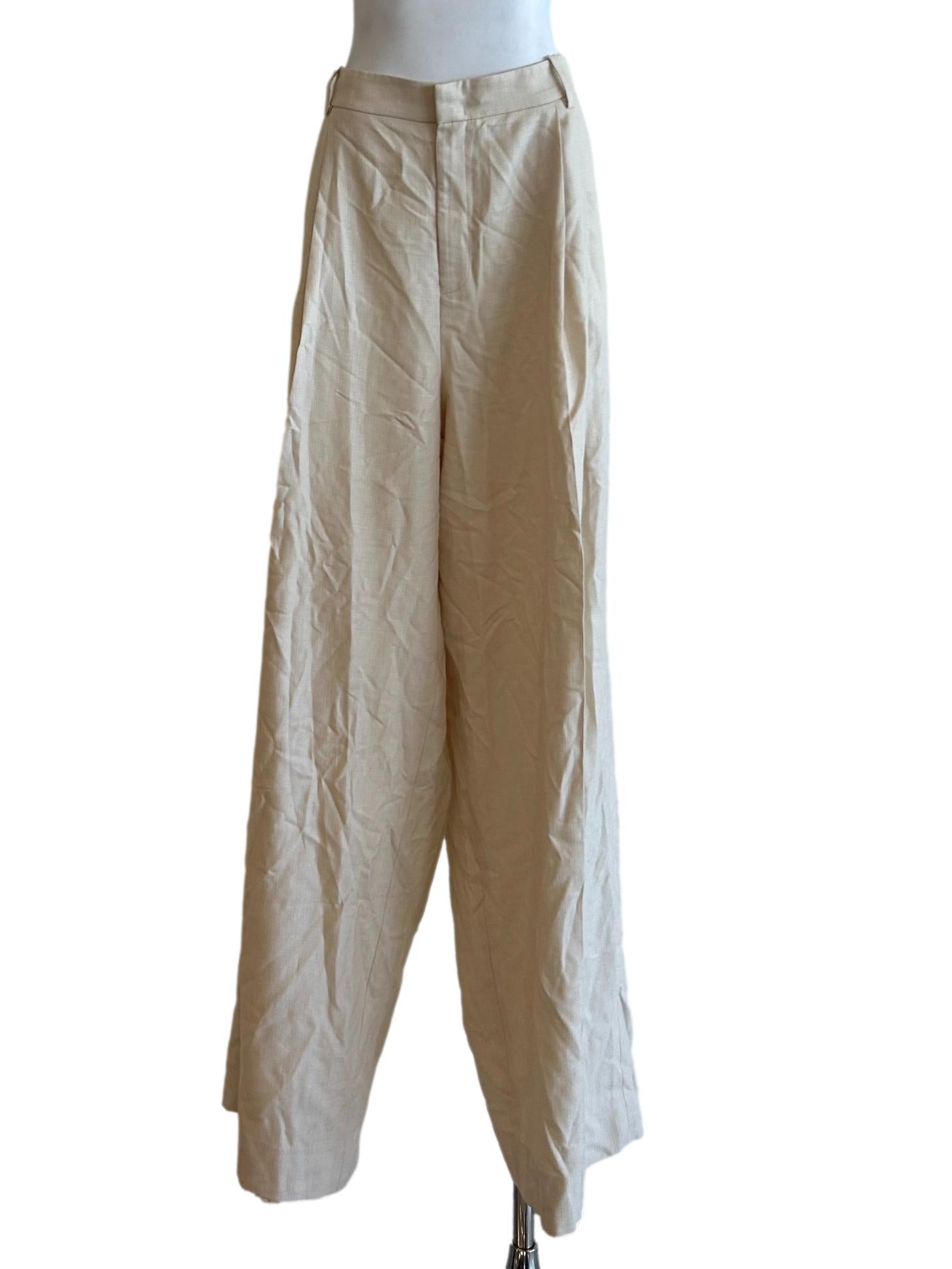 Siena Trouser - Wide-Leg High-Waisted Trousers In Off White CSN