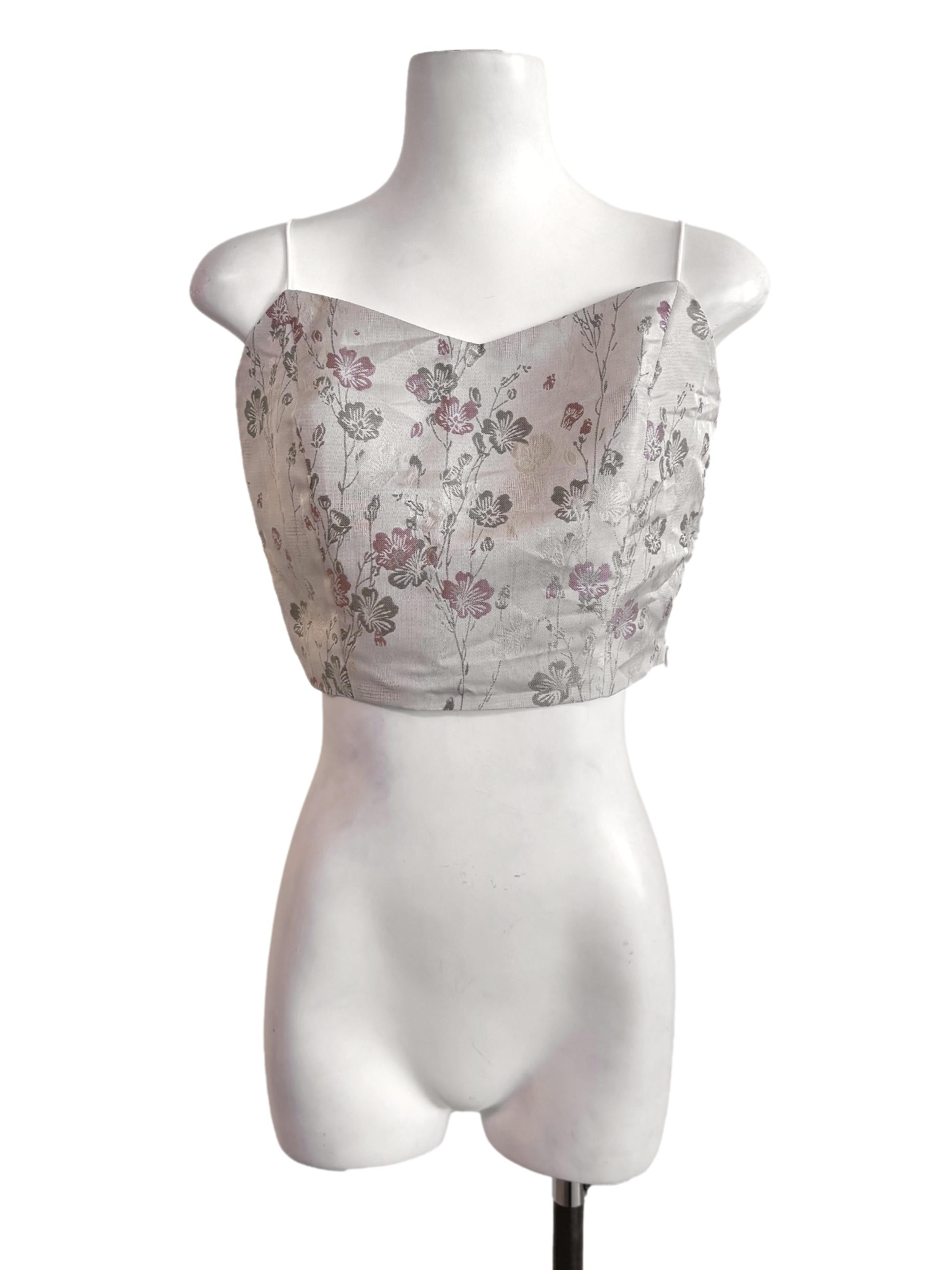 Latte Floral Top TWL