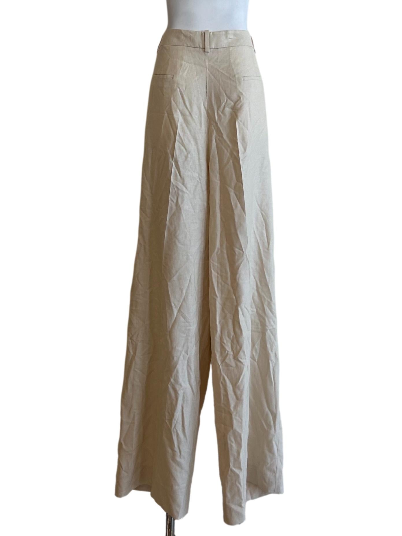 Siena Trouser - Wide-Leg High-Waisted Trousers In Off White CSN