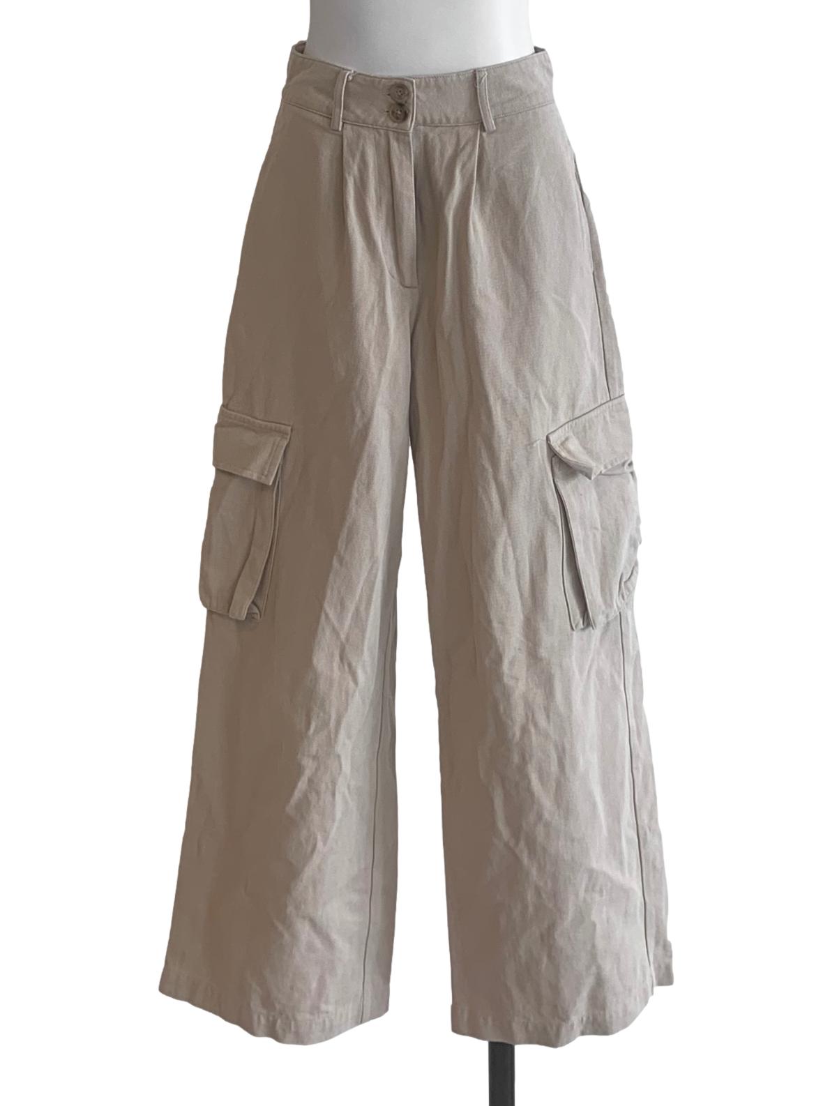 Sandcastle Beige Wide Leg Pant YHF