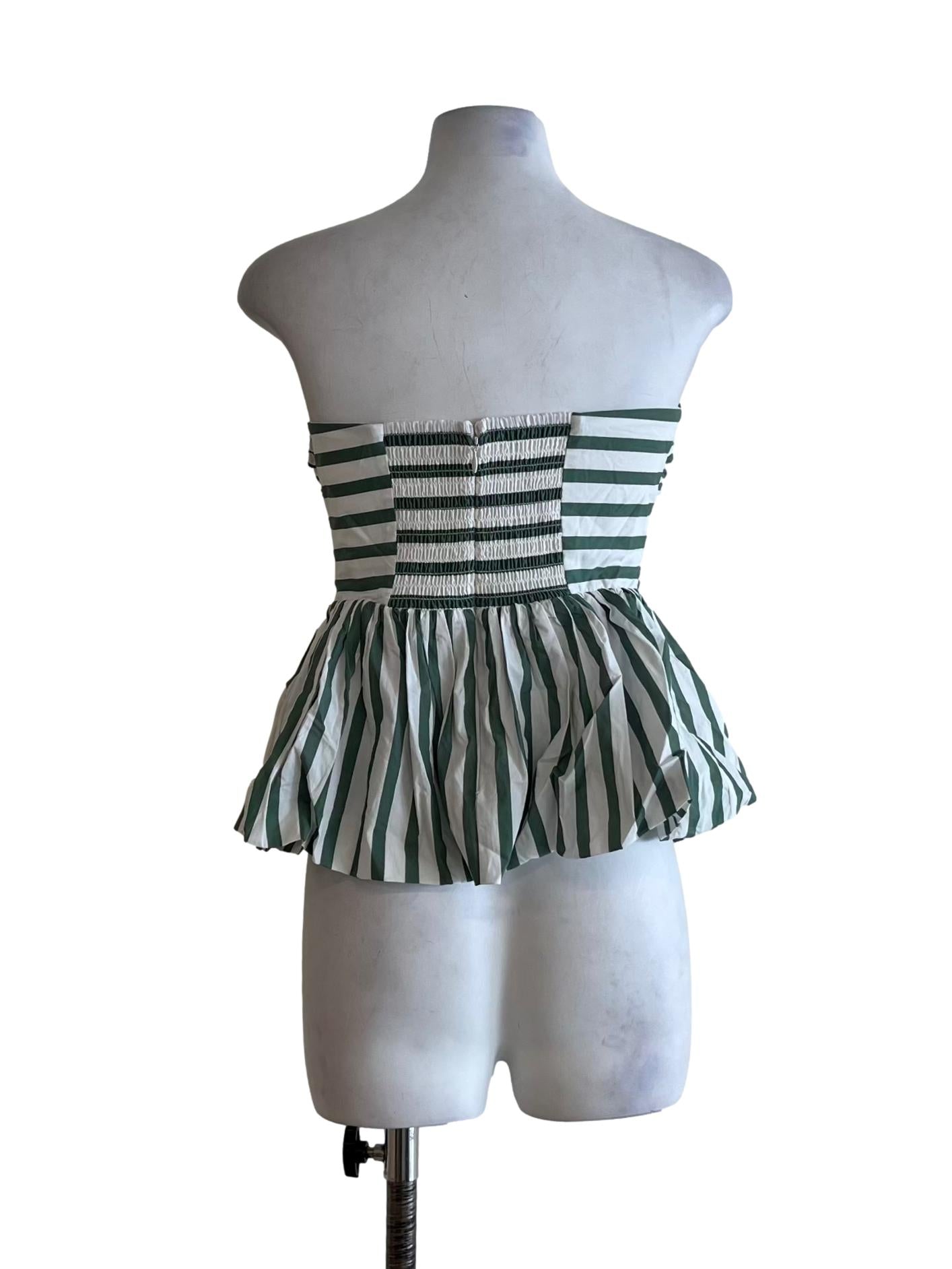 Green Bengal Stripe Sleeveless Top LB