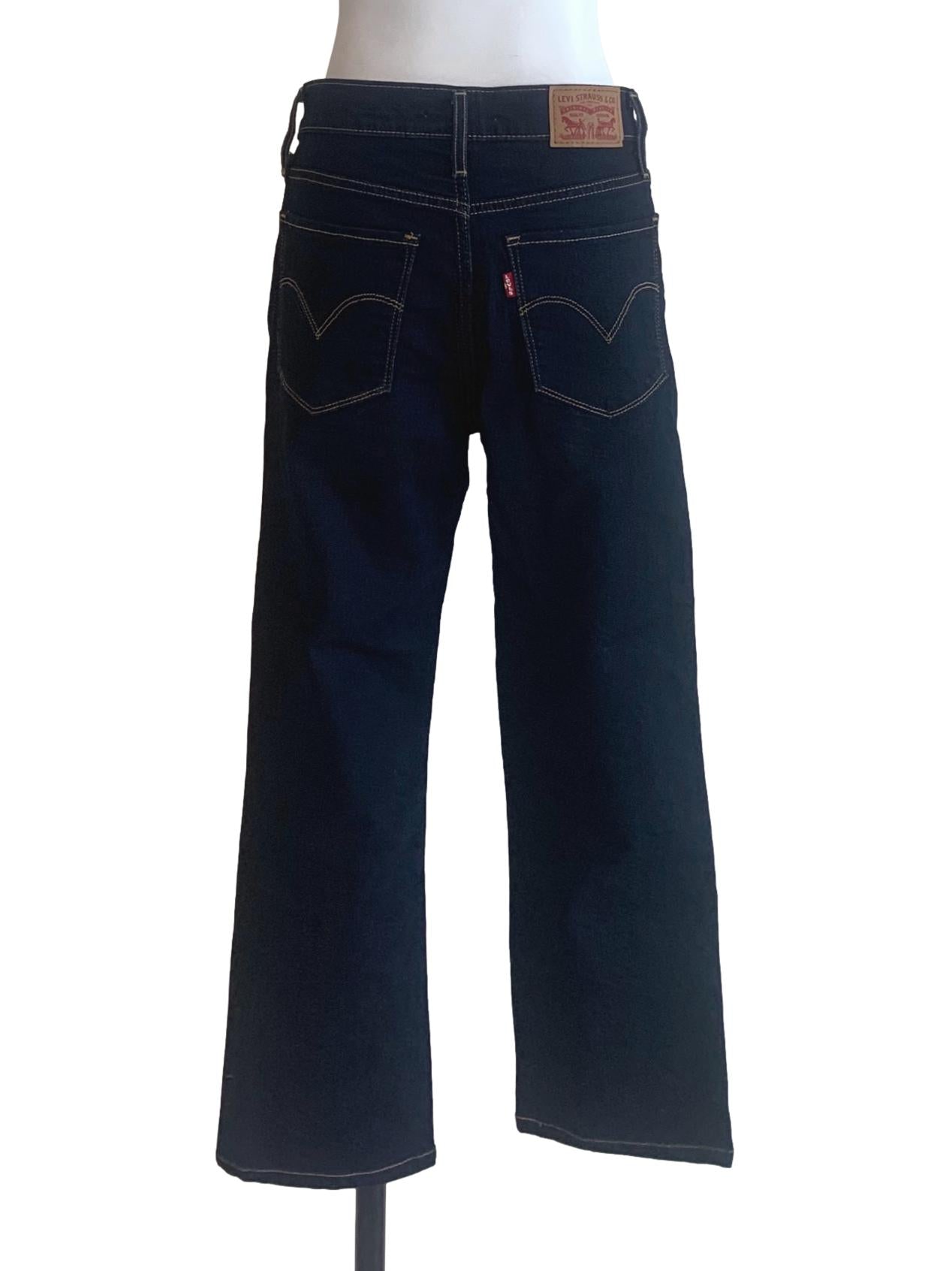 Denim Blue Straight Cut Jeans