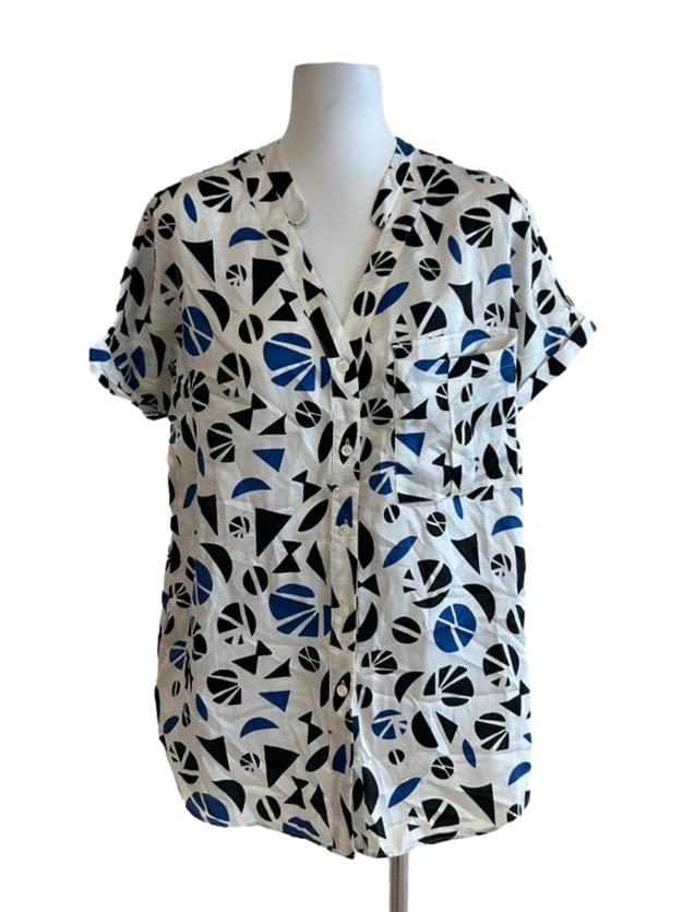 Lleida Top - Short Sleeve Loose Fit Summer Blouse CSN