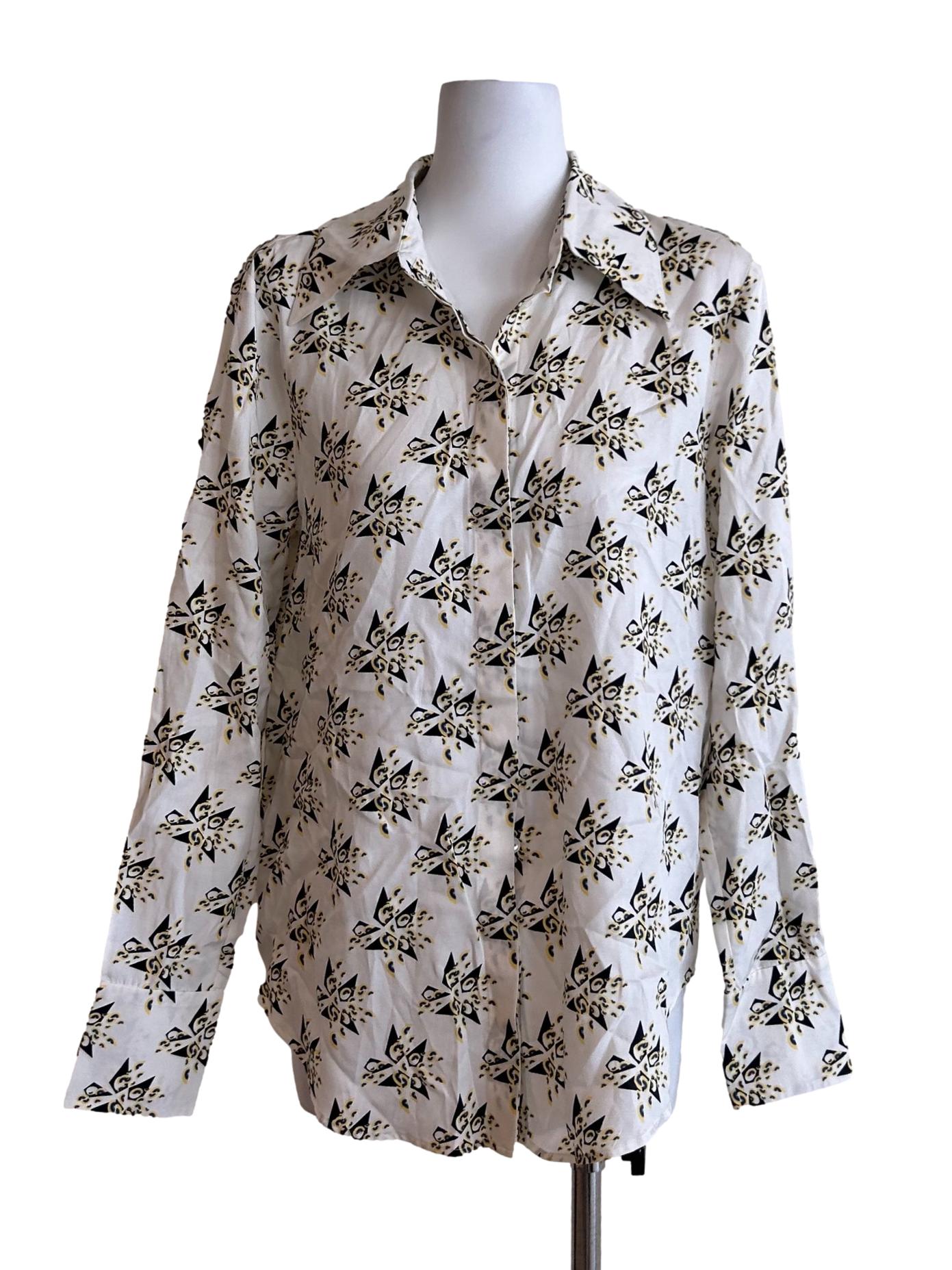 Montrieul Shirt - Button-Down Long Sleeve Blouse In Geometric Print CSN